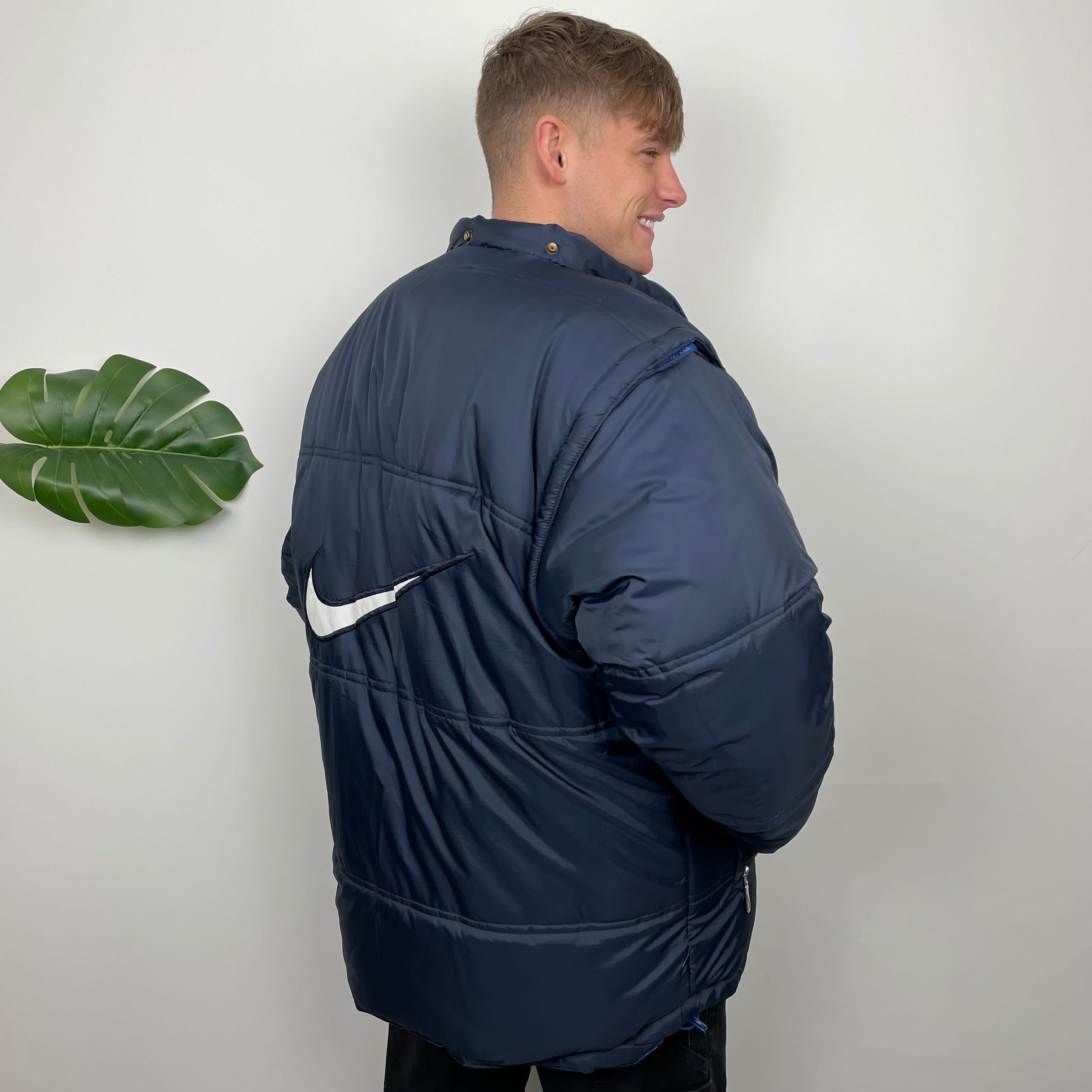Nike Reversible Embroidered Swoosh Puffer Jacket (XXL)