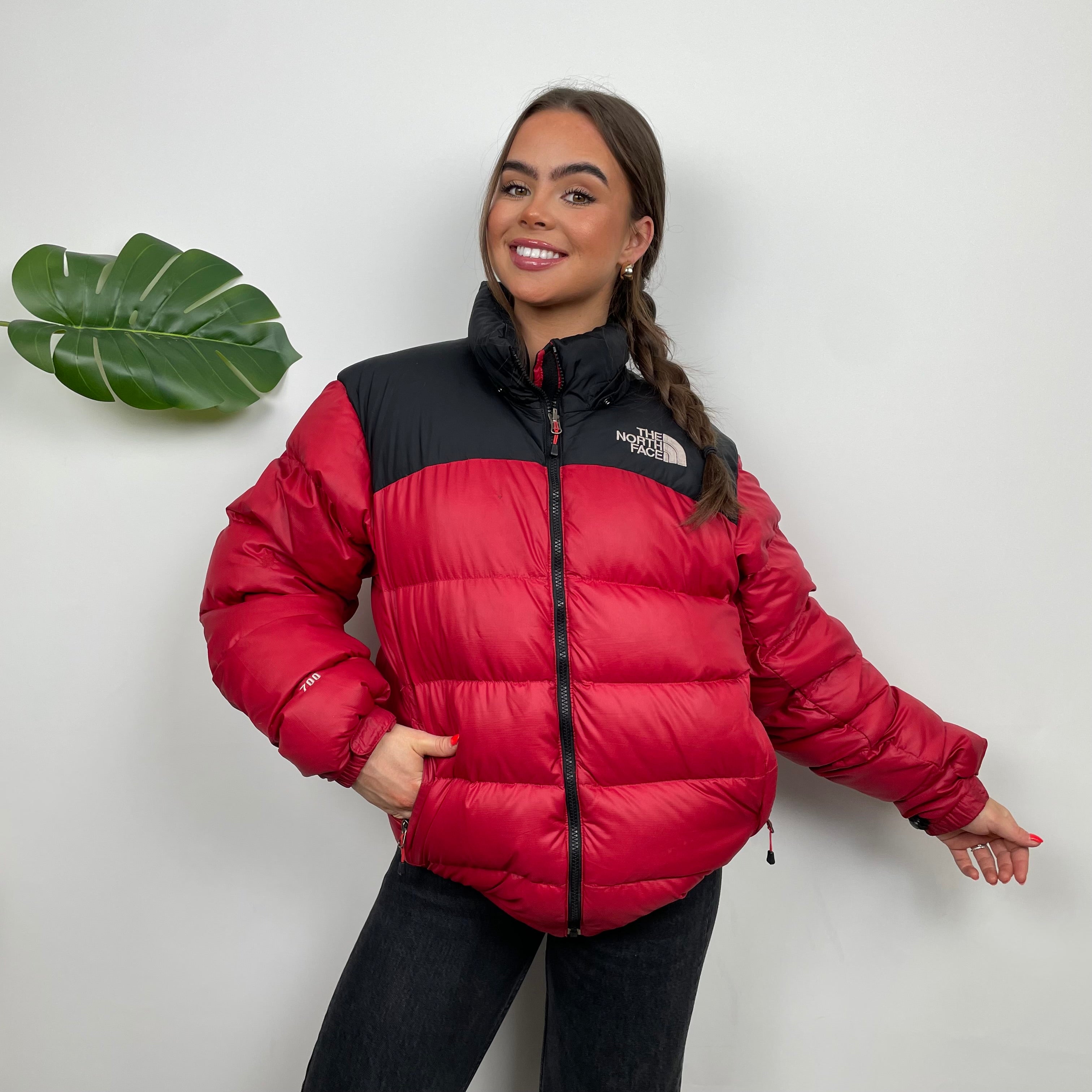 The North Face RARE Red Nuptse 700 Puffer Jacket (M)