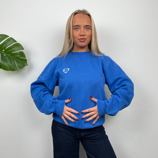 Nike Blue Embroidered Swoosh Sweatshirt (M)