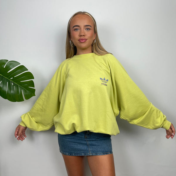 Adidas Lemon Spell Out Sweatshirt (M)