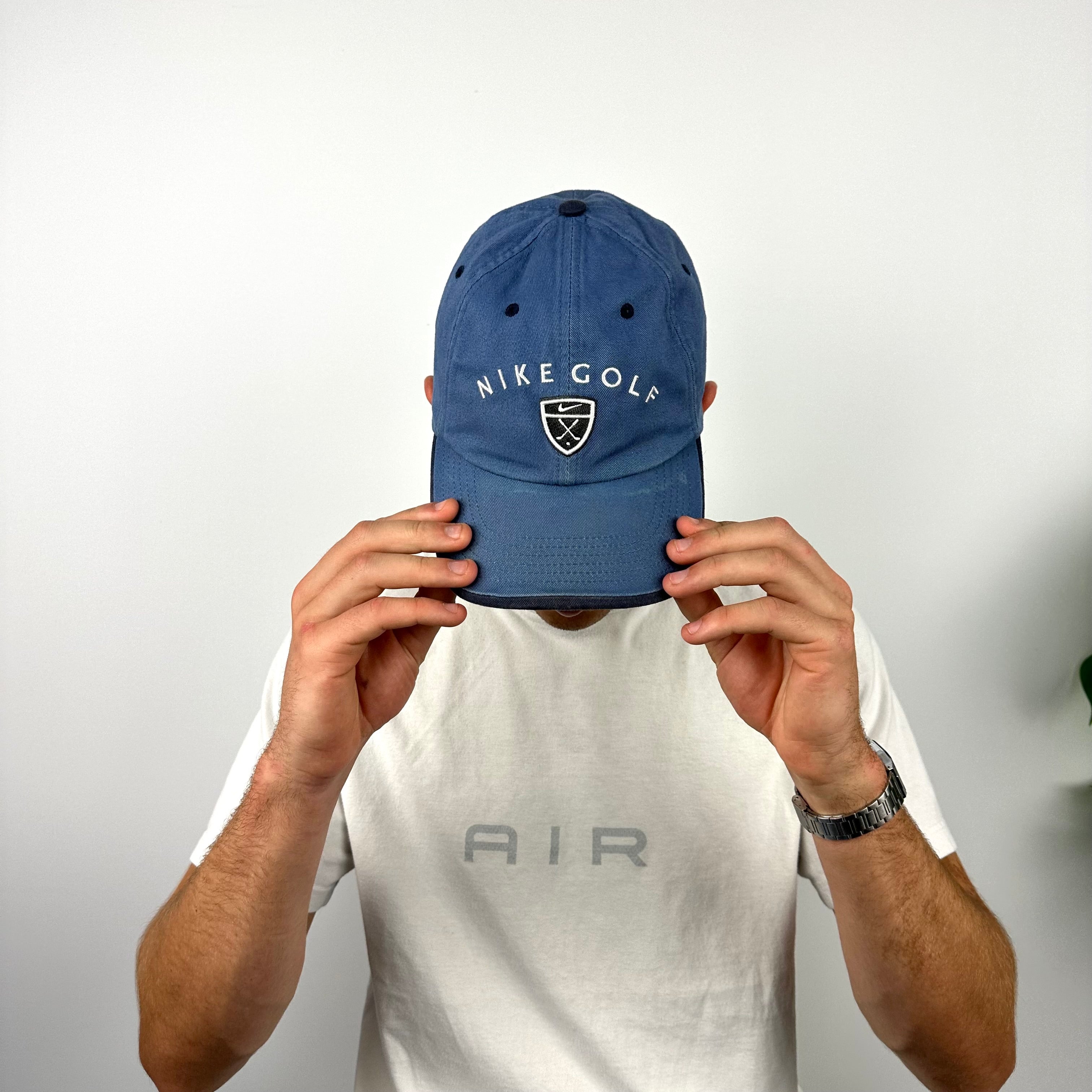 Nike Golf Blue Embroidered Spell Out Cap