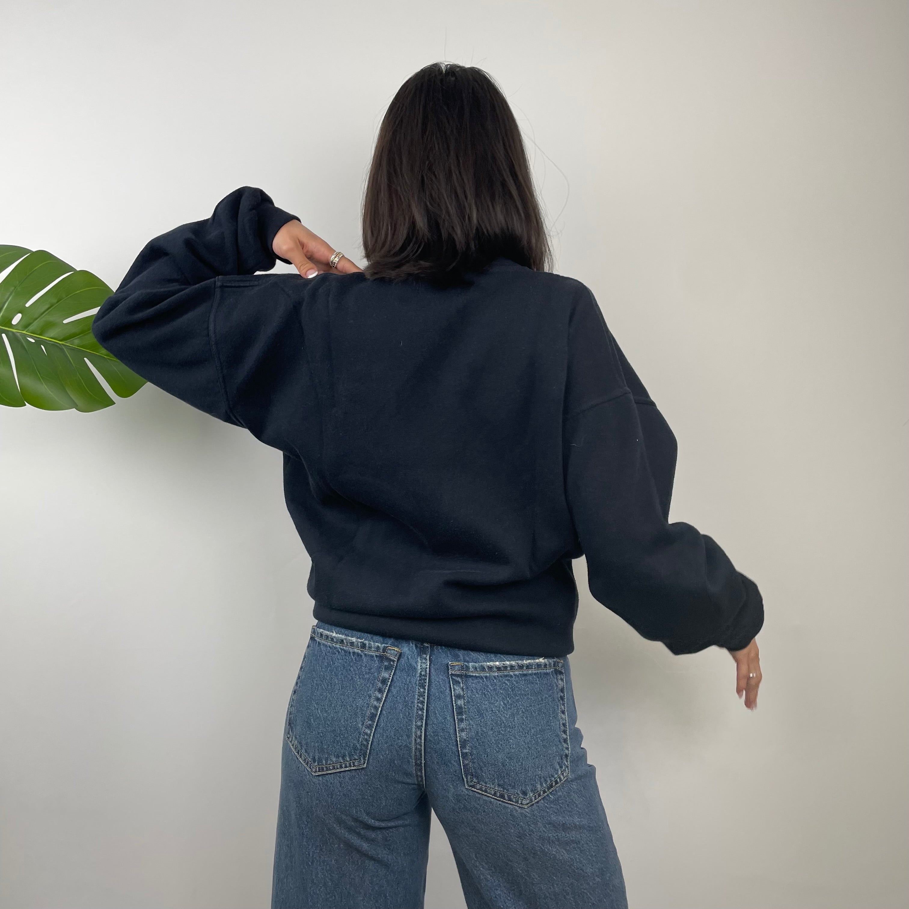 Timberland Black Embroidered Spell Out Sweatshirt (L)