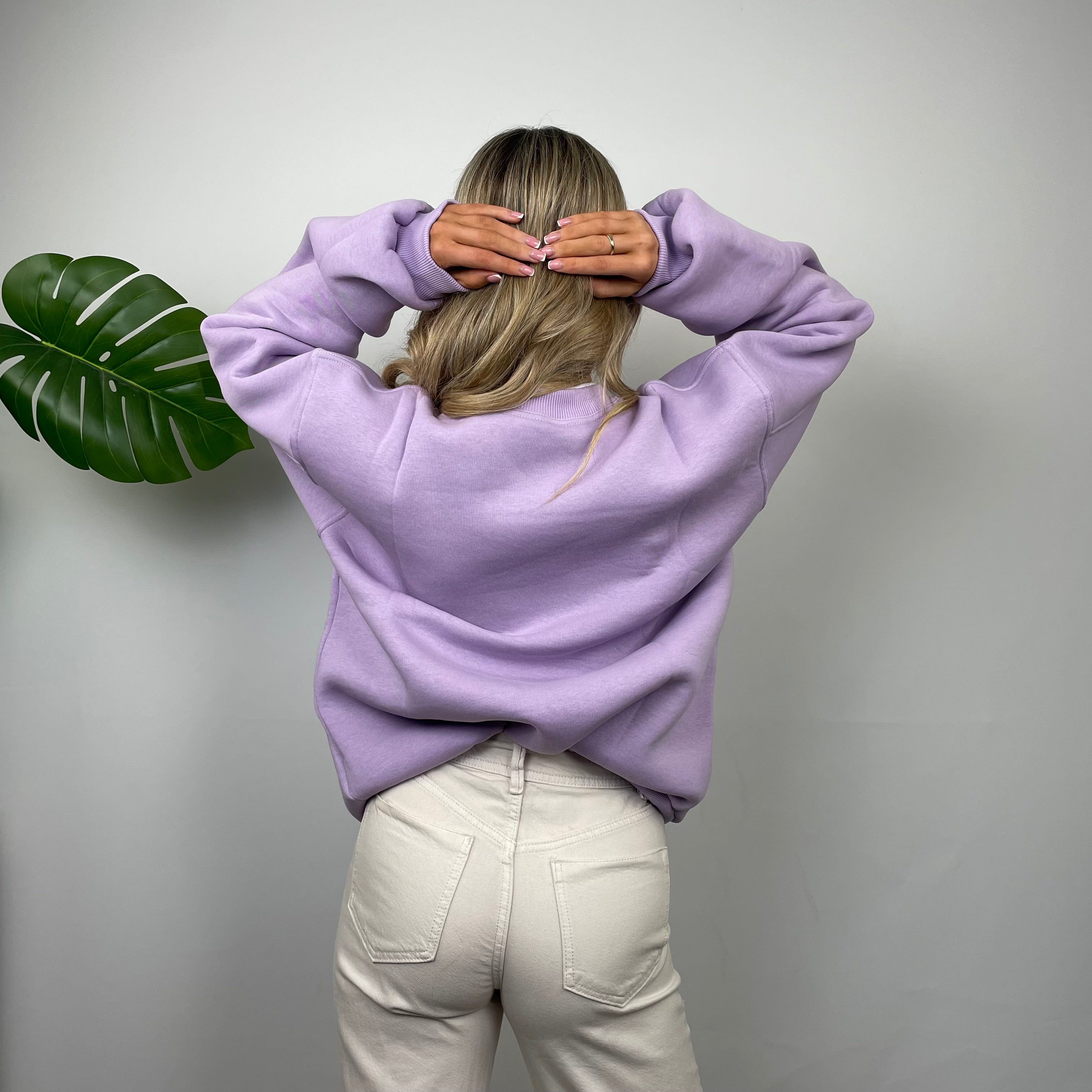 Nike Lilac Embroidered Spell Out Sweatshirt (S)