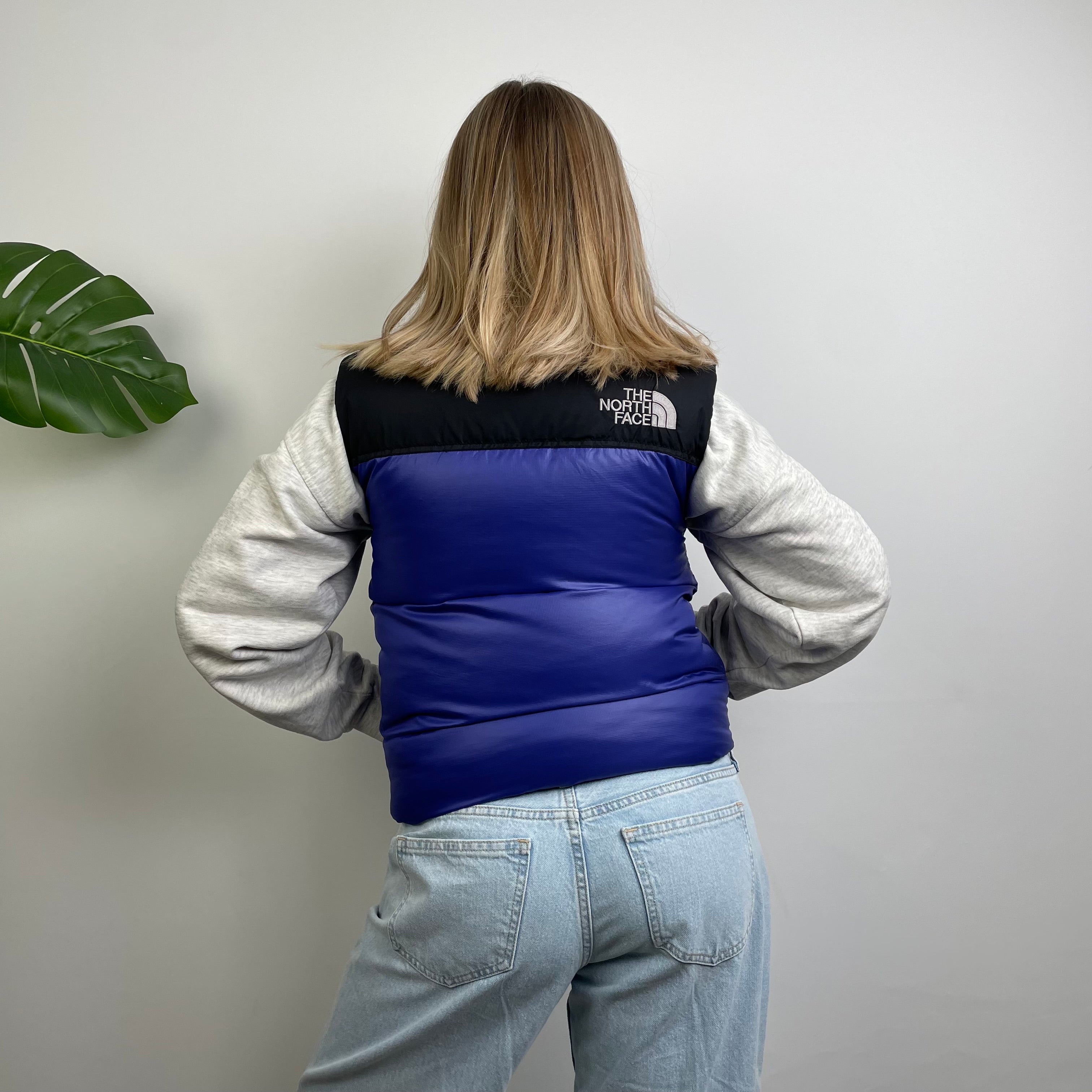 North Face RARE Blue Nuptse 700 Puffer Gilet (S)