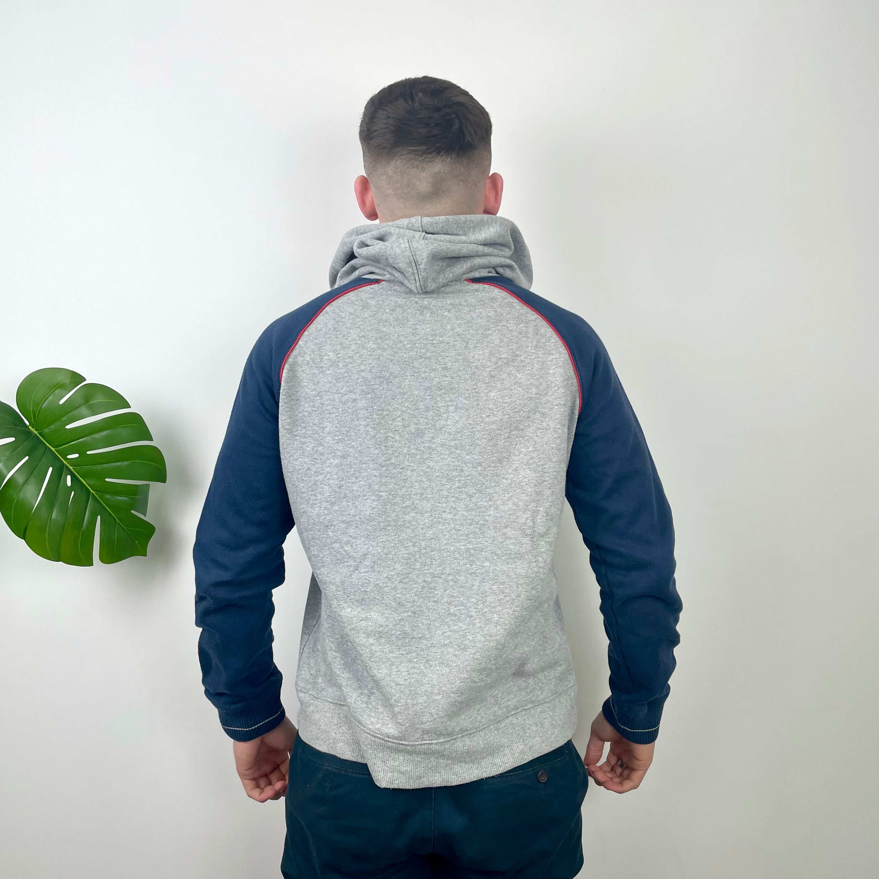 Nike Grey Embroidered Spell Out Hoodie (M)