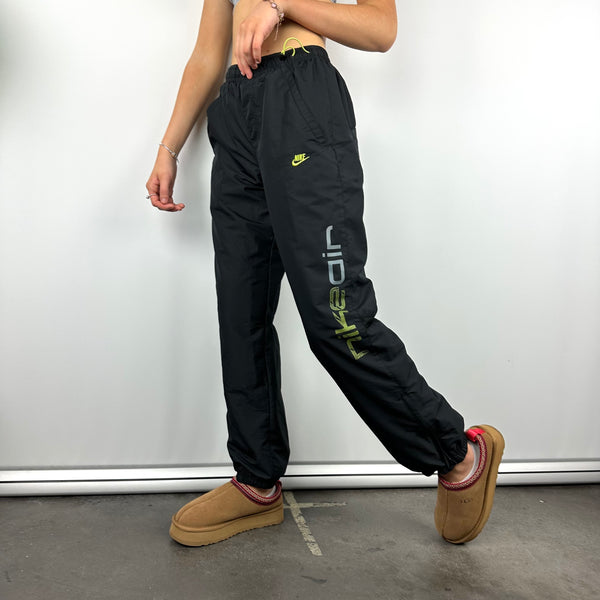 Nike Air Black Embroidered Spell Out Track Pants (S)