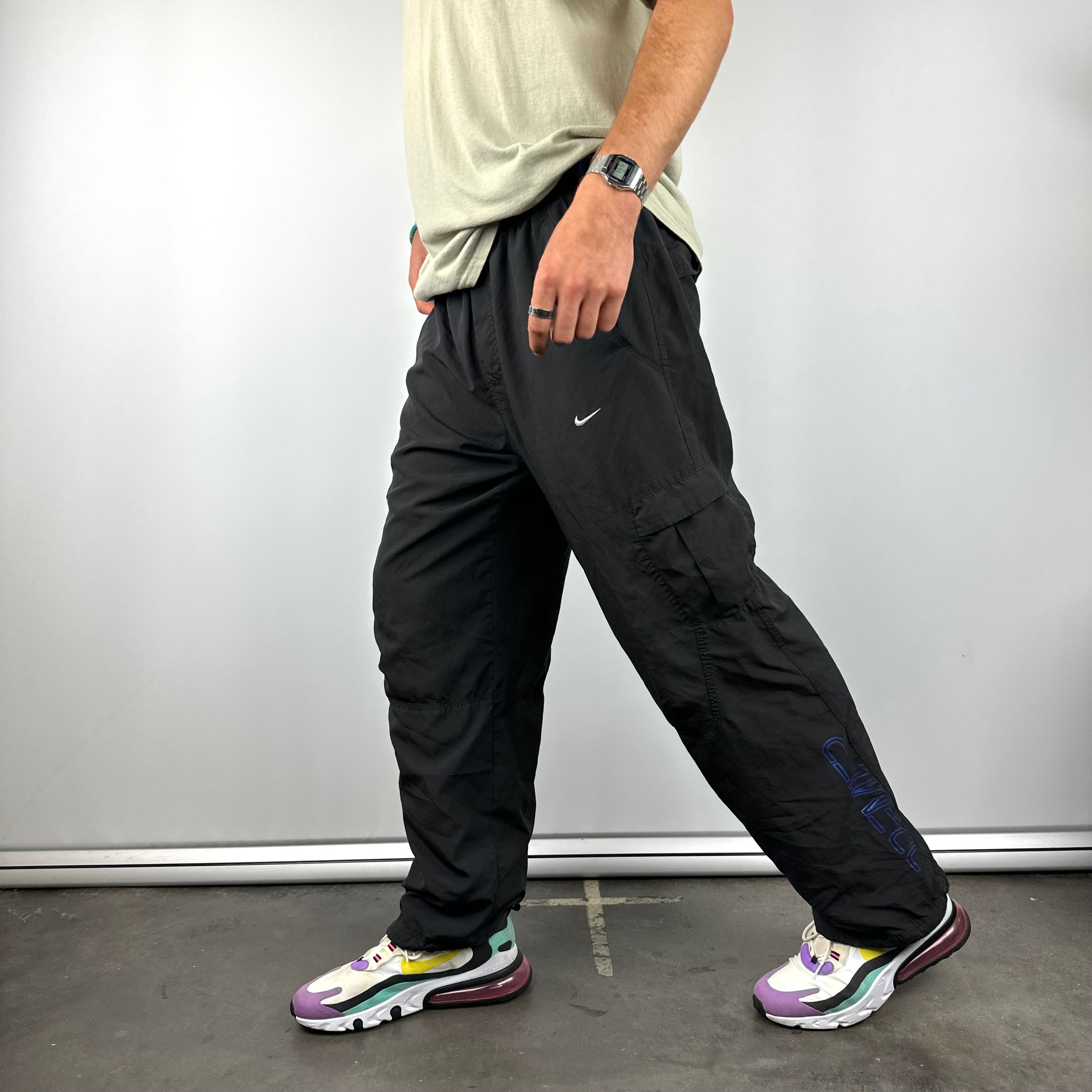 Nike Premier Black Spell Out Track Pants (L)