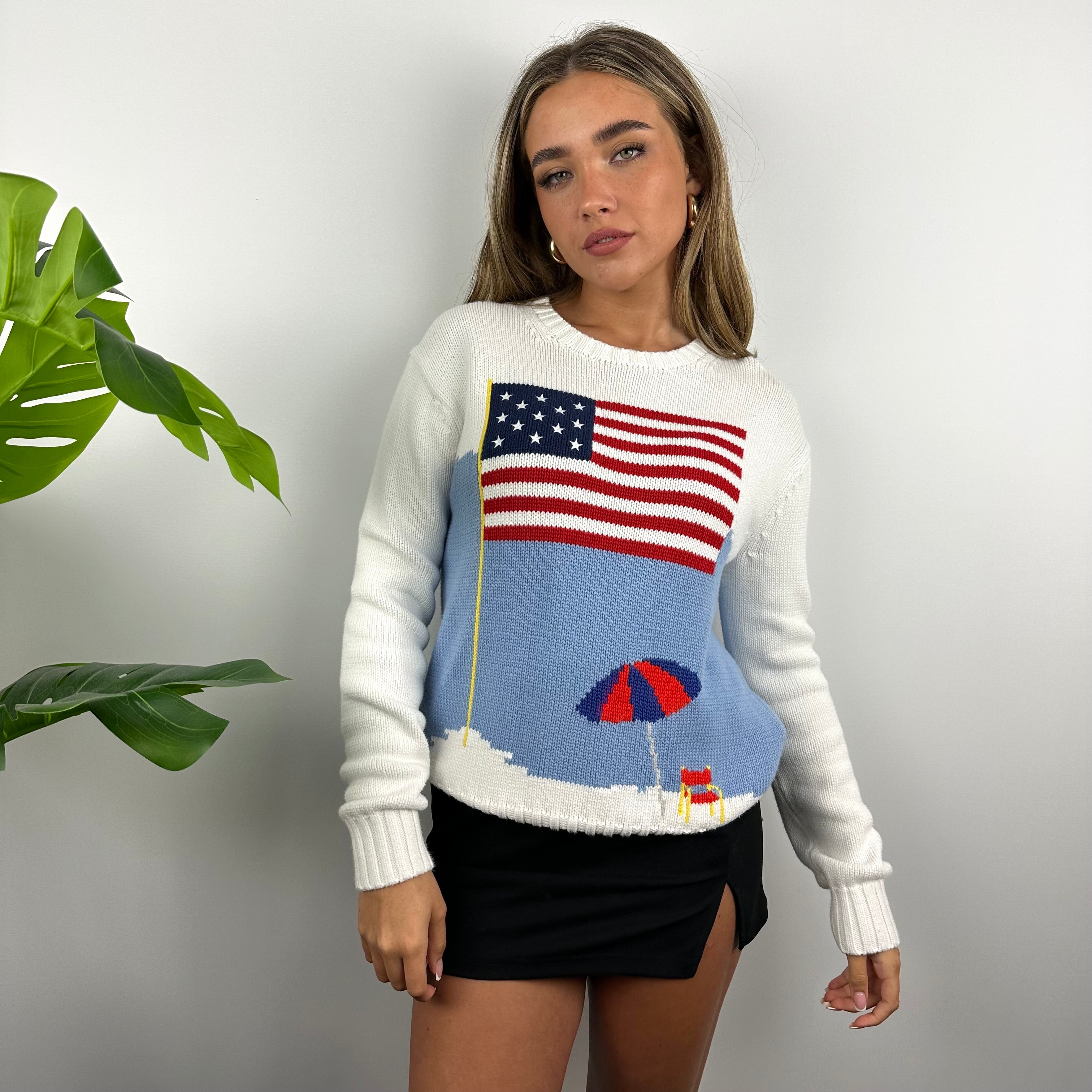 Polo Ralph Lauren RARE White Beach Knitted Sweater (S)
