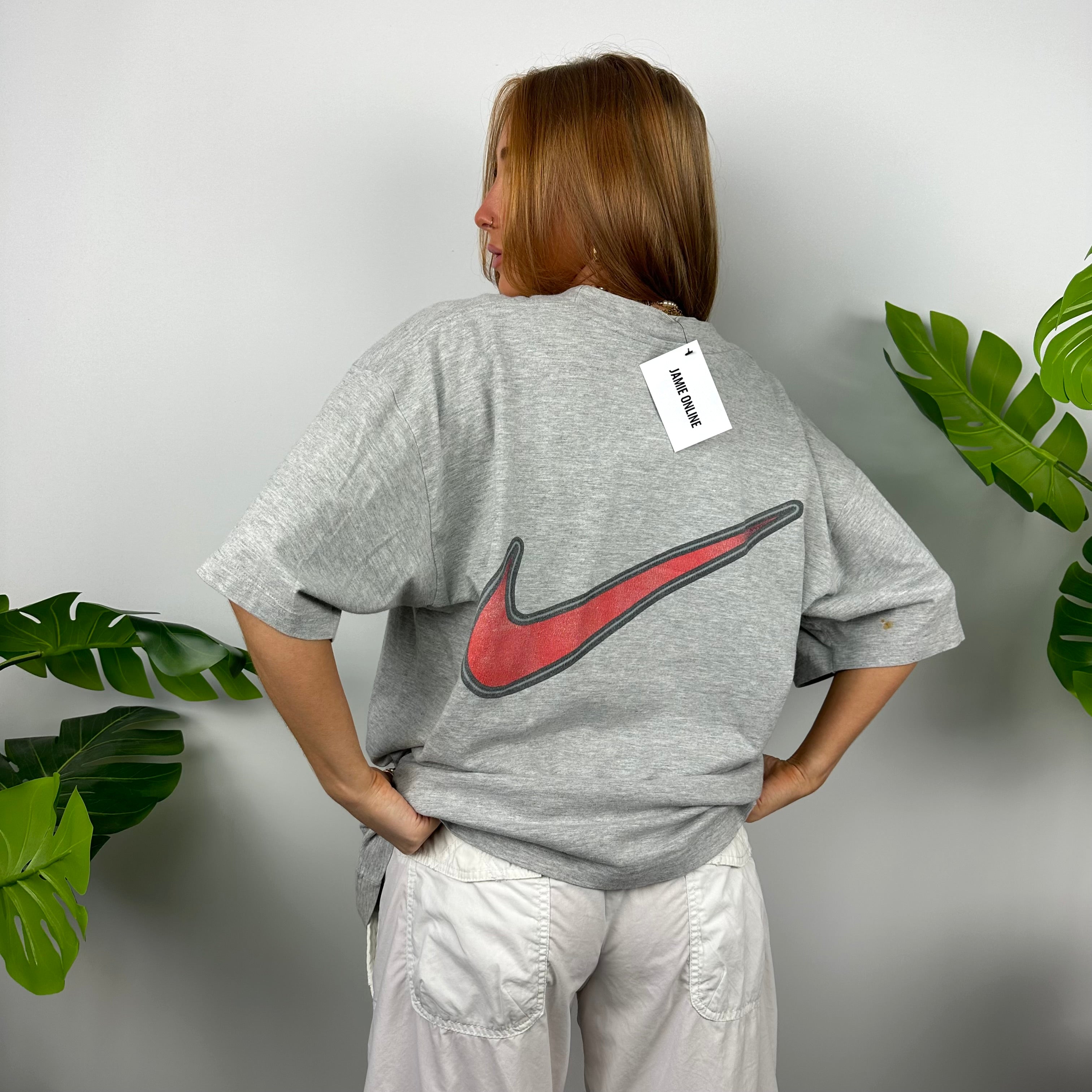 Nike Just Do It Grey Spell Out T Shirt (L)