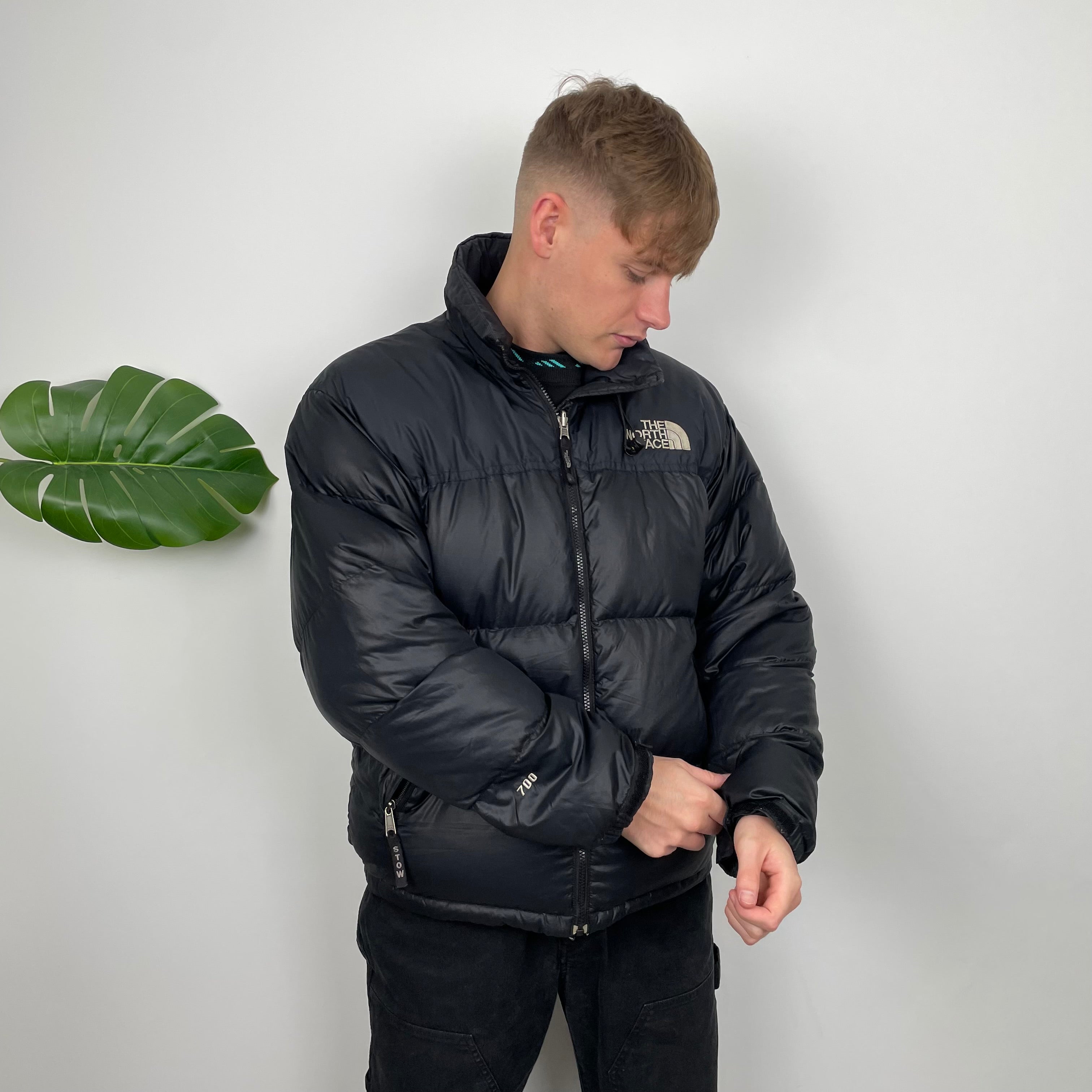 The North Face RARE Nuptse 700 Black Puffer Jacket (M)