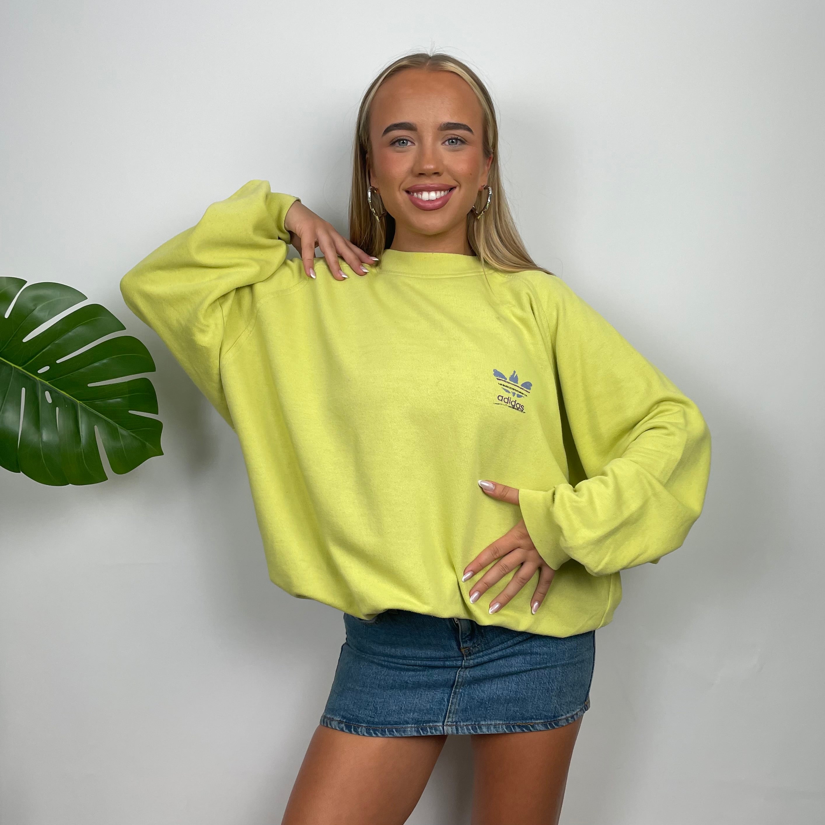 Adidas Lemon Spell Out Sweatshirt (M)