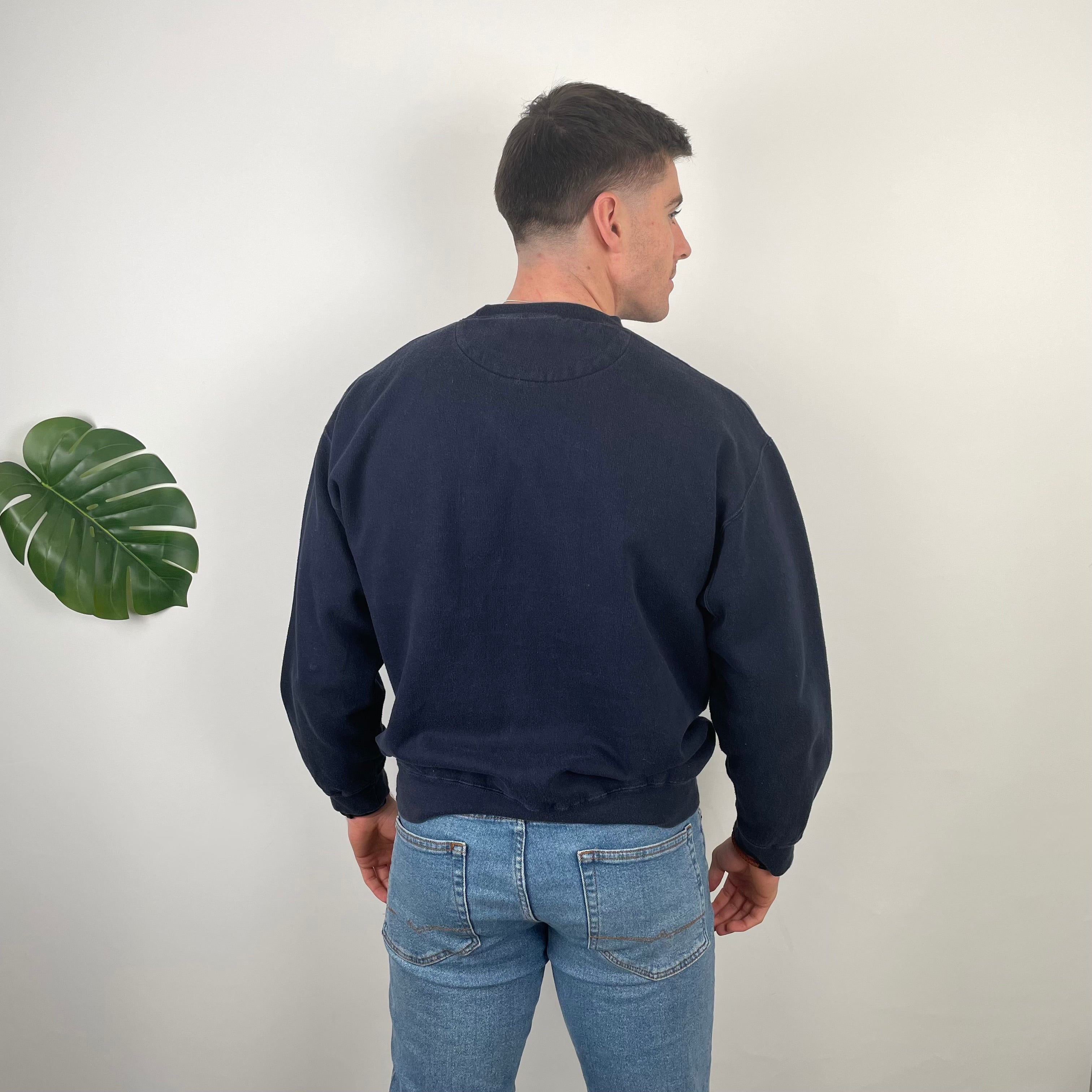 Polo Ralph Lauren RARE Navy Embroidered Spell Out Sweatshirt (M)