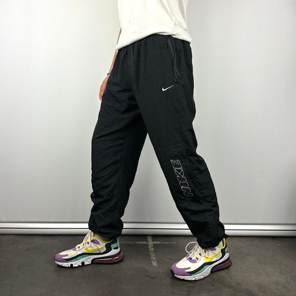 Nike Black Spell Out Track Pants (XL)