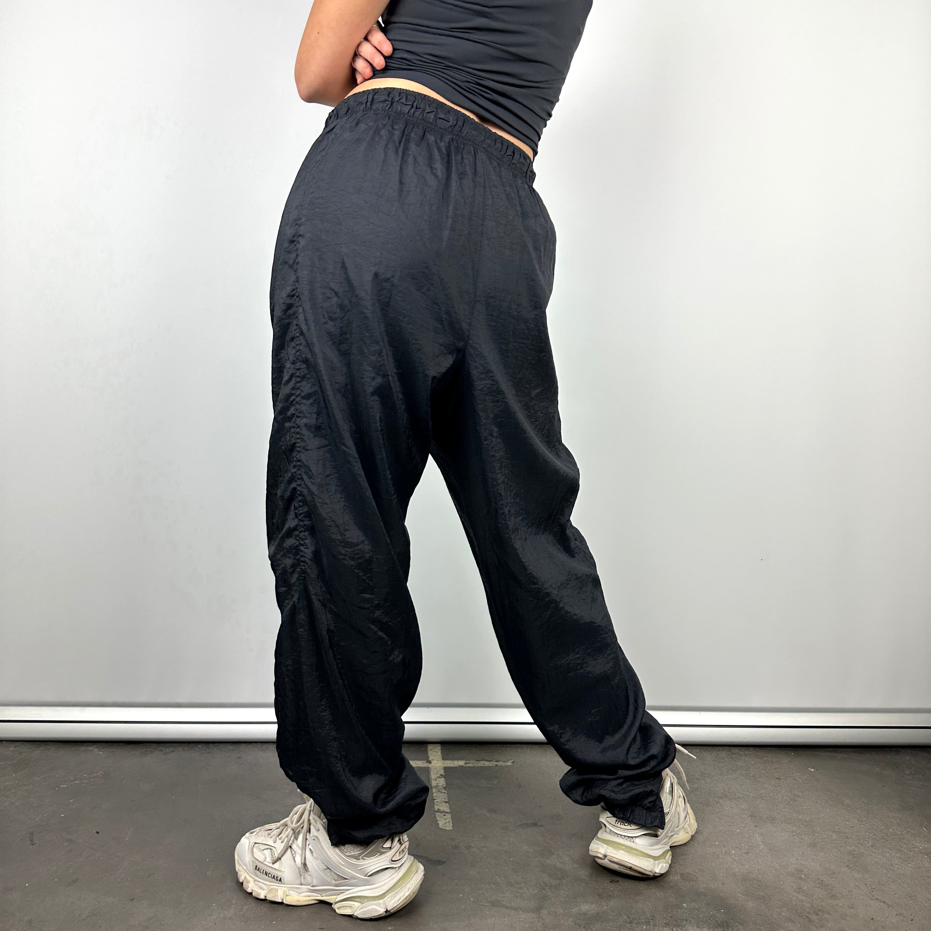 Nike Black Embroidered Spell Out Track Pants (L)