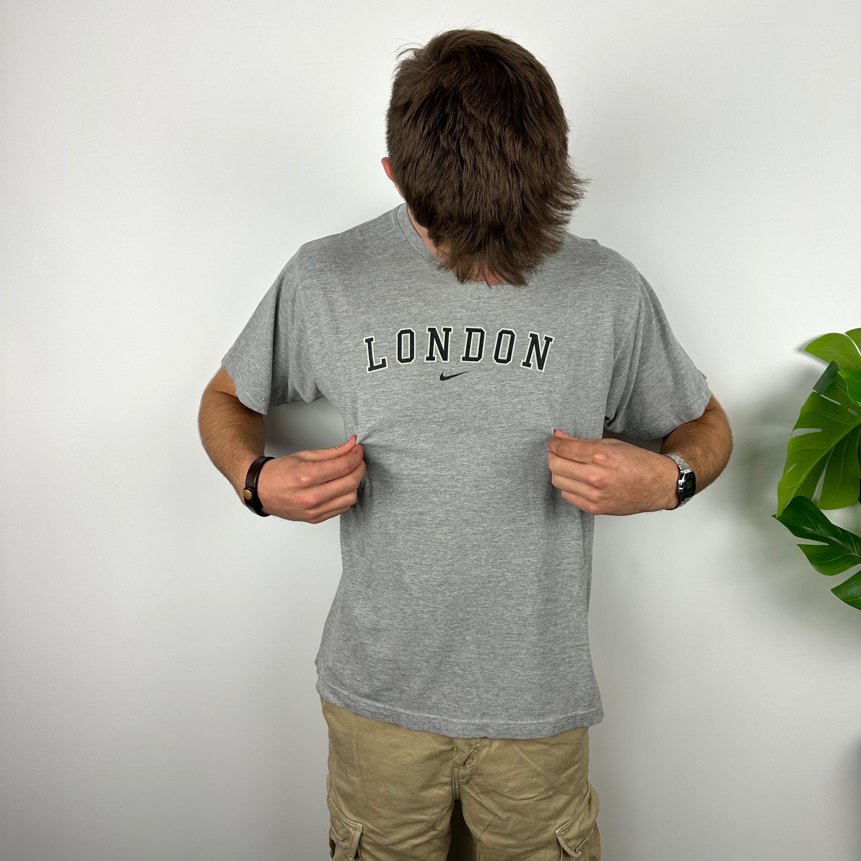 Nike x London RARE Grey Spell Out T Shirt (M)