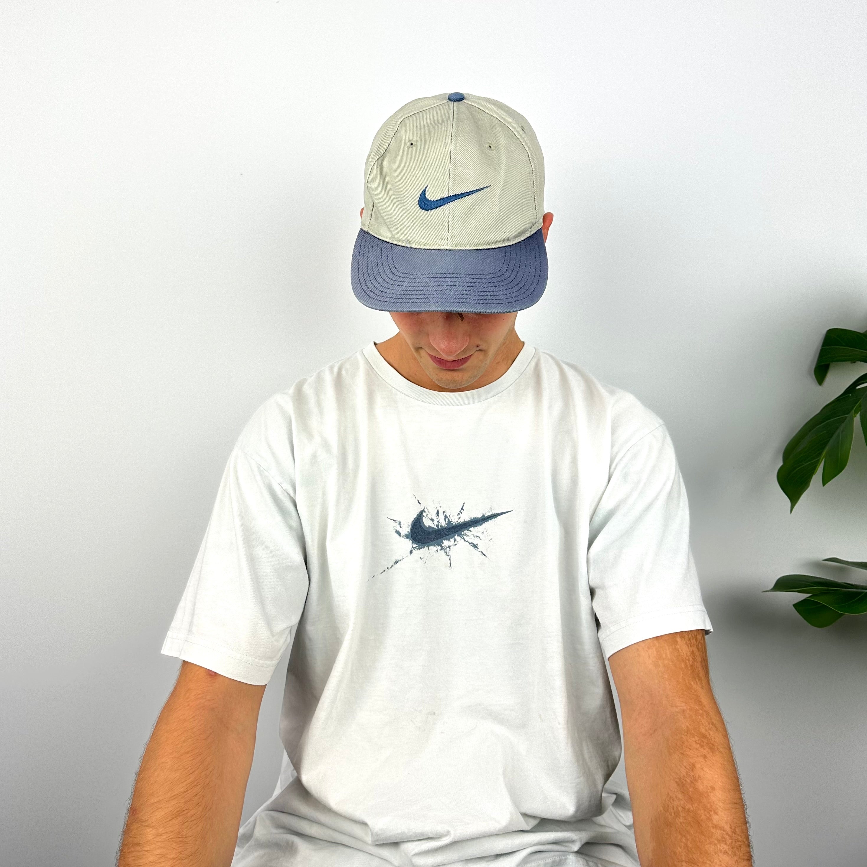 Nike RARE Grey Embroidered Swoosh Cap