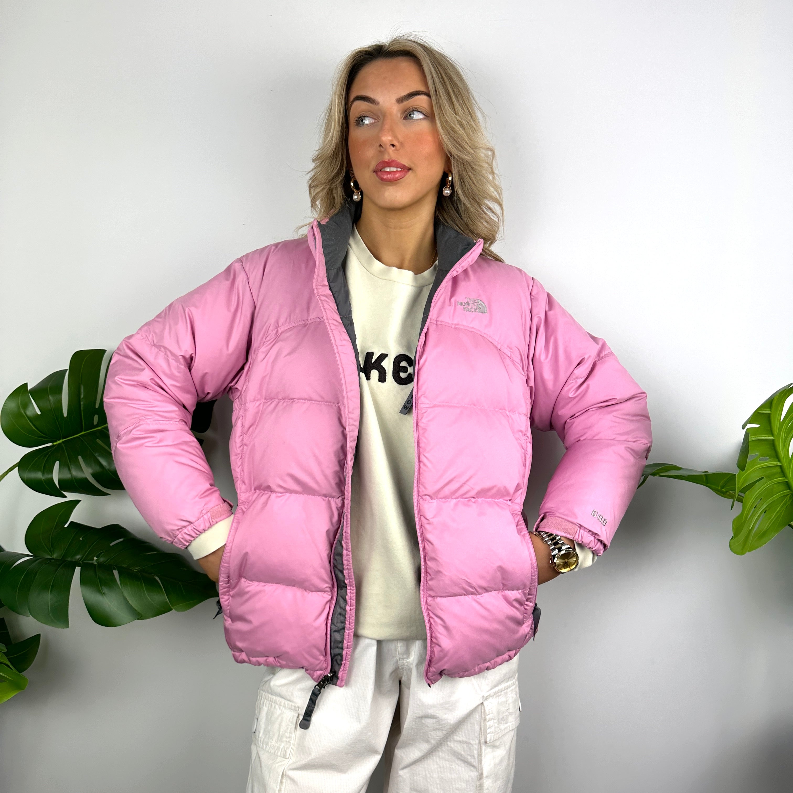 The North Face Candy Floss Pink Puffer Jacket (M)