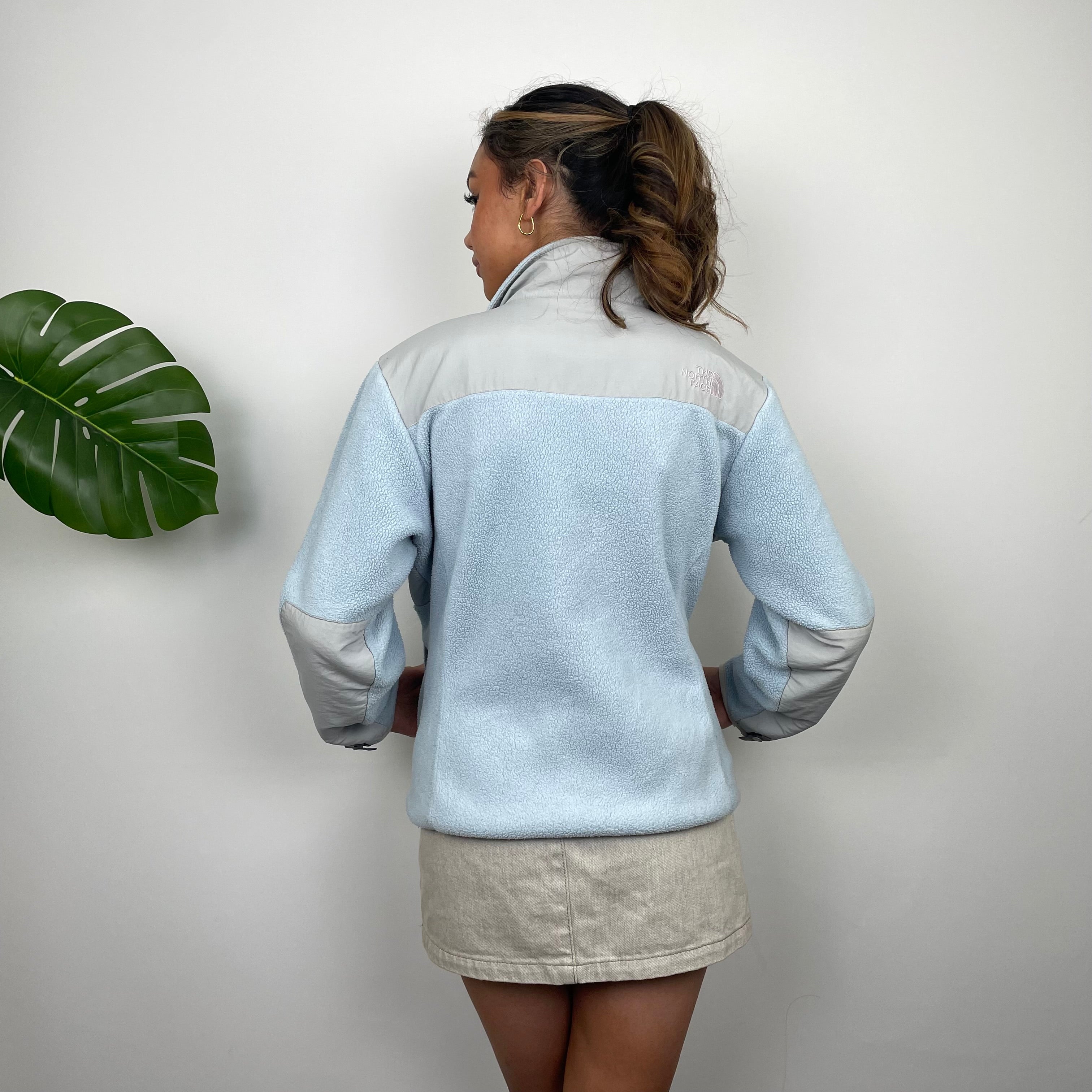 North Face Baby Blue Denali Teddy Bear Fleece Zip Up Jacket (S)