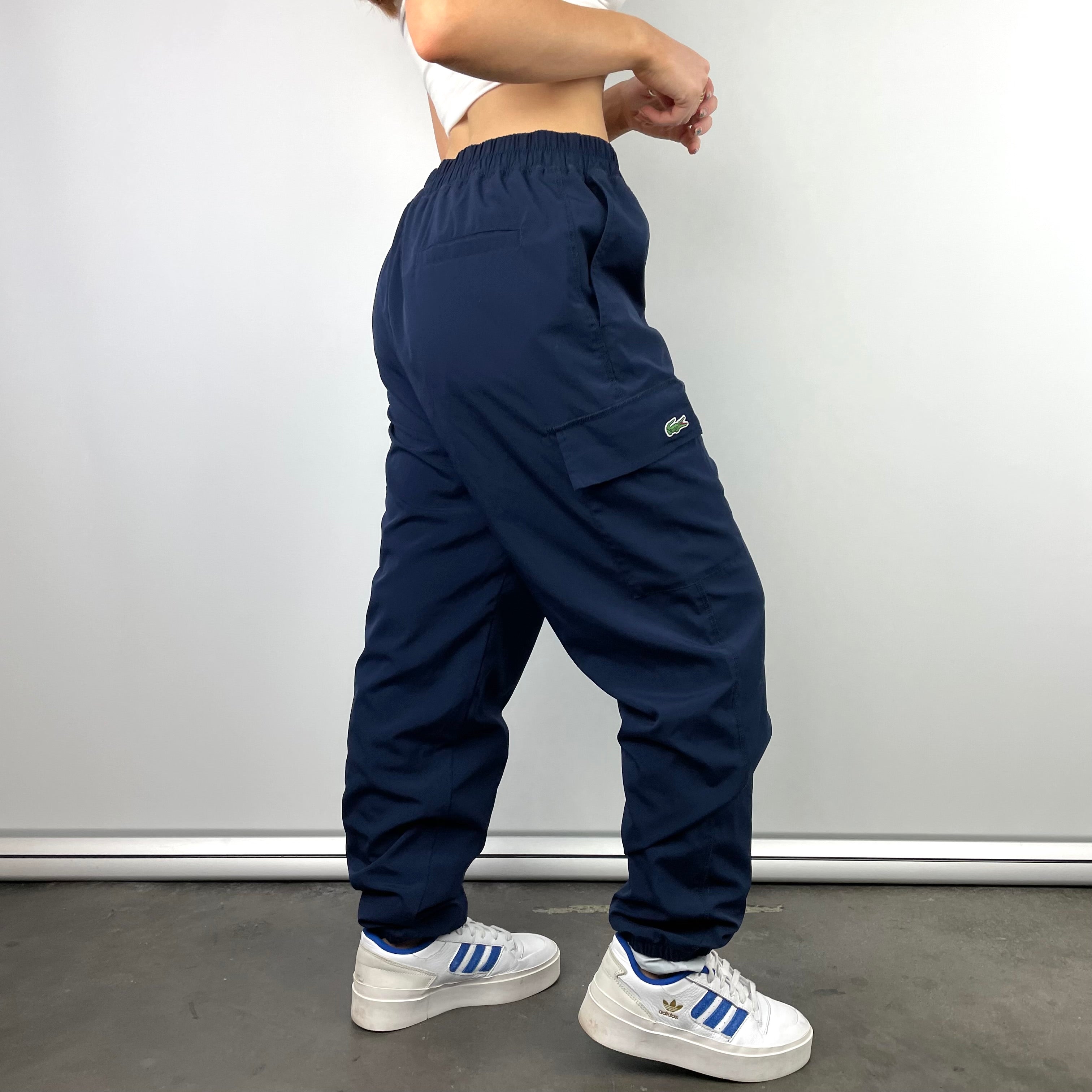 Lacoste Navy Embroidered Logo Track Pants (L)