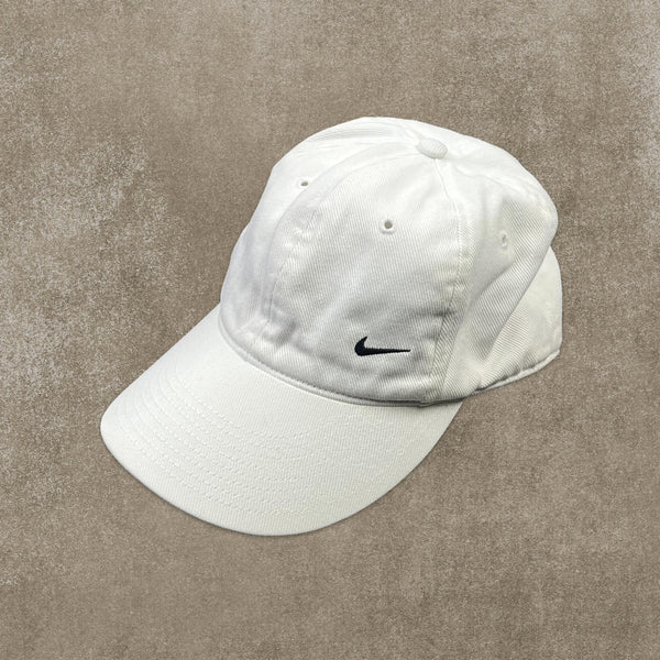 Nike White Embroidered Spell Out Cap
