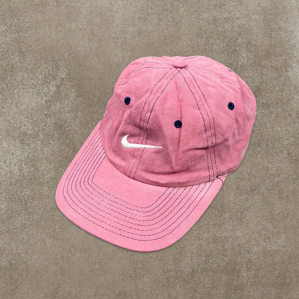 Nike RARE Baby Pink Embroidered Spell Out Cap