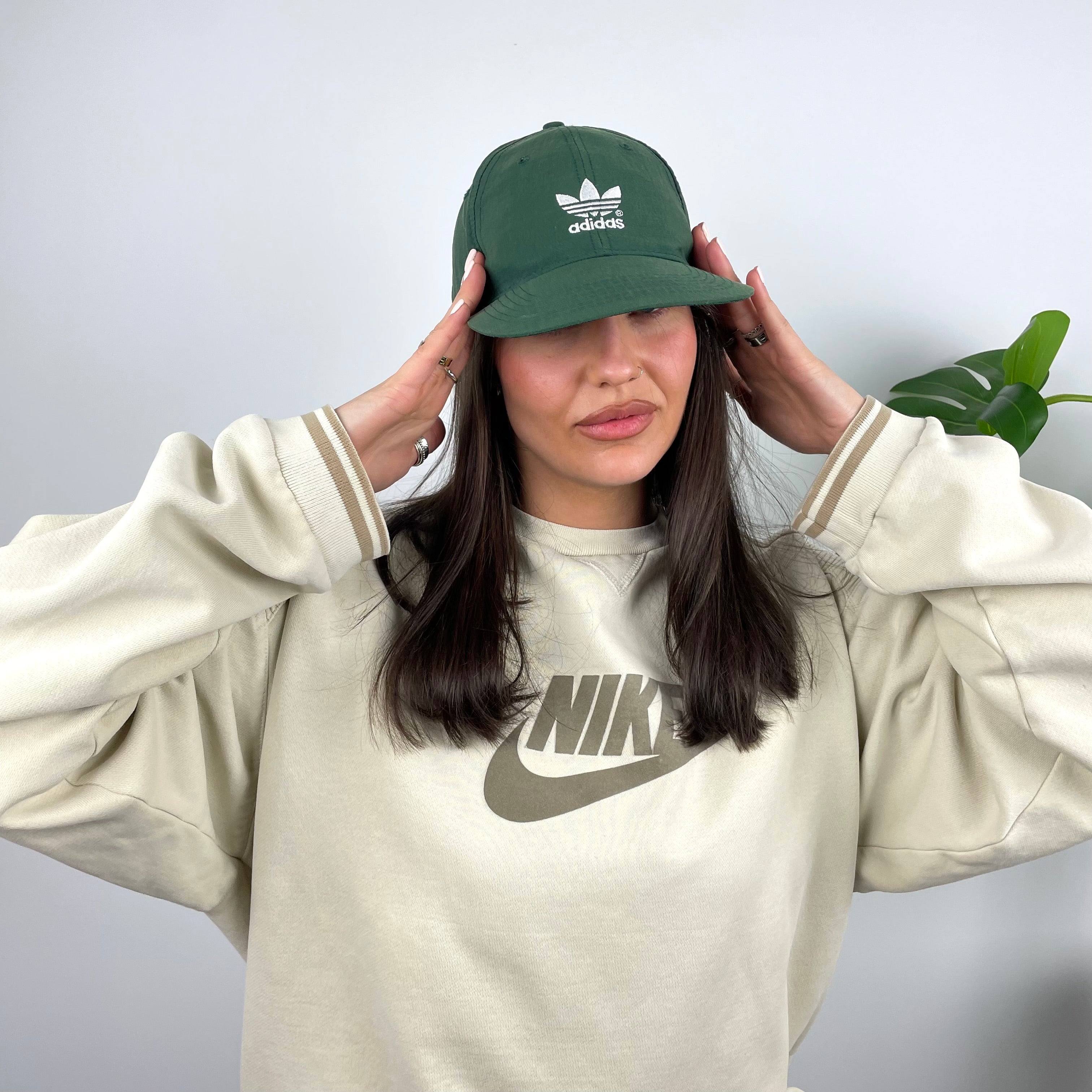 Adidas RARE Green Embroidered Spell Out Cap