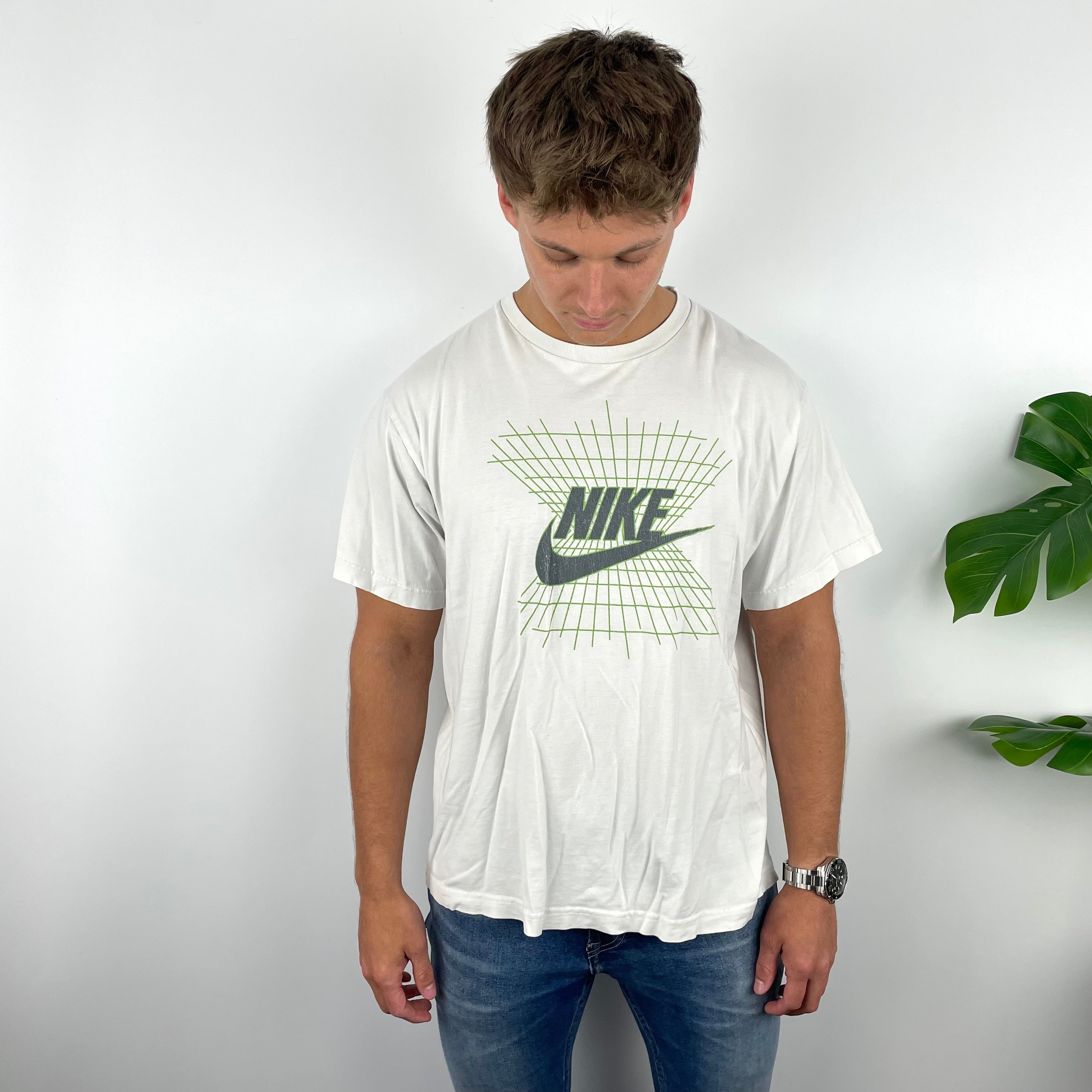Nike RARE White Spell Out T Shirt (L)