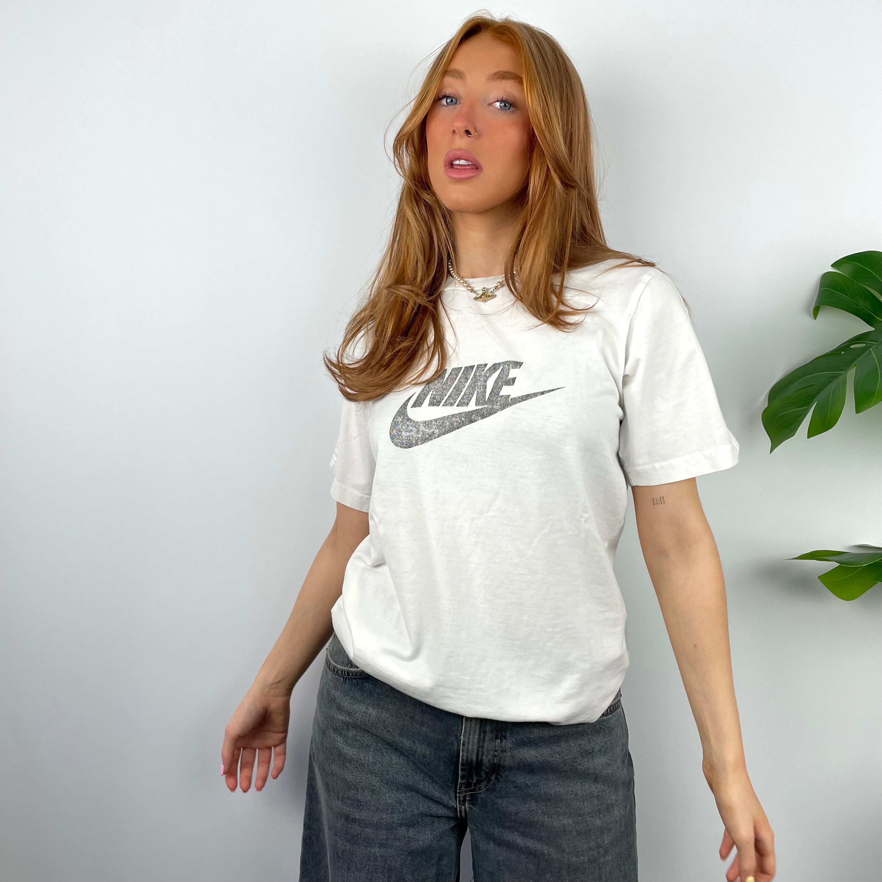 Nike RARE White Spell Out T Shirt (S)