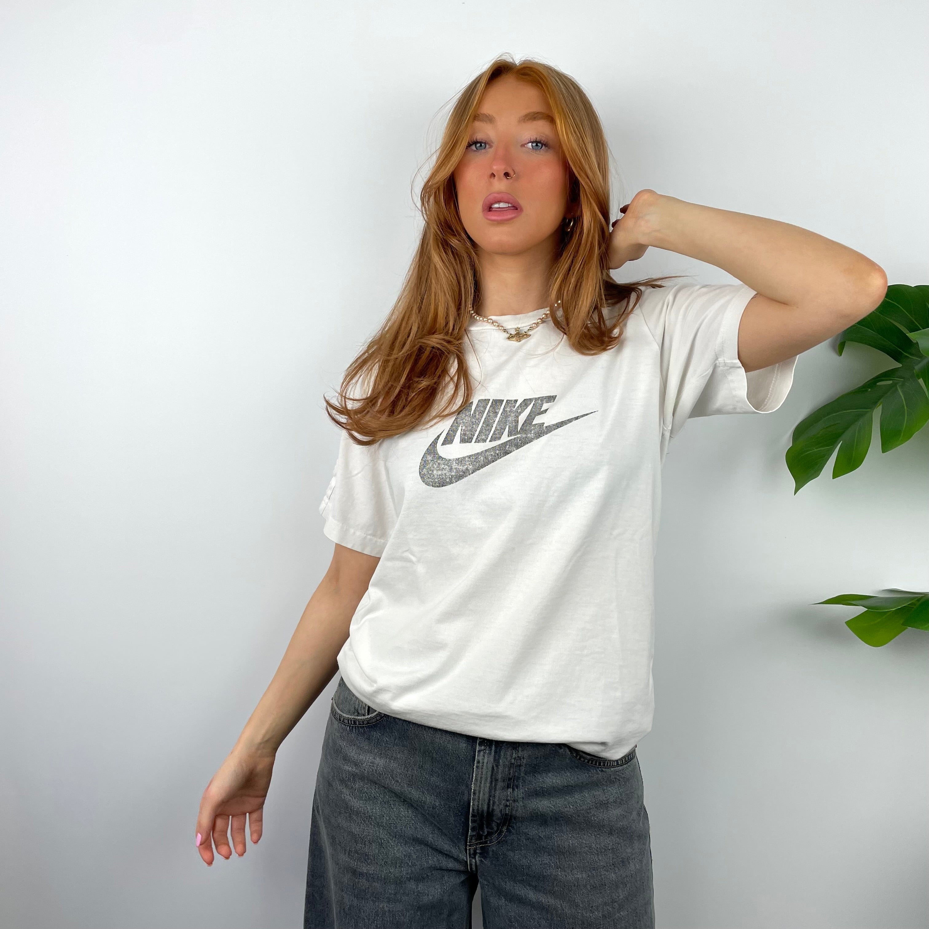 Nike RARE White Spell Out T Shirt (S)