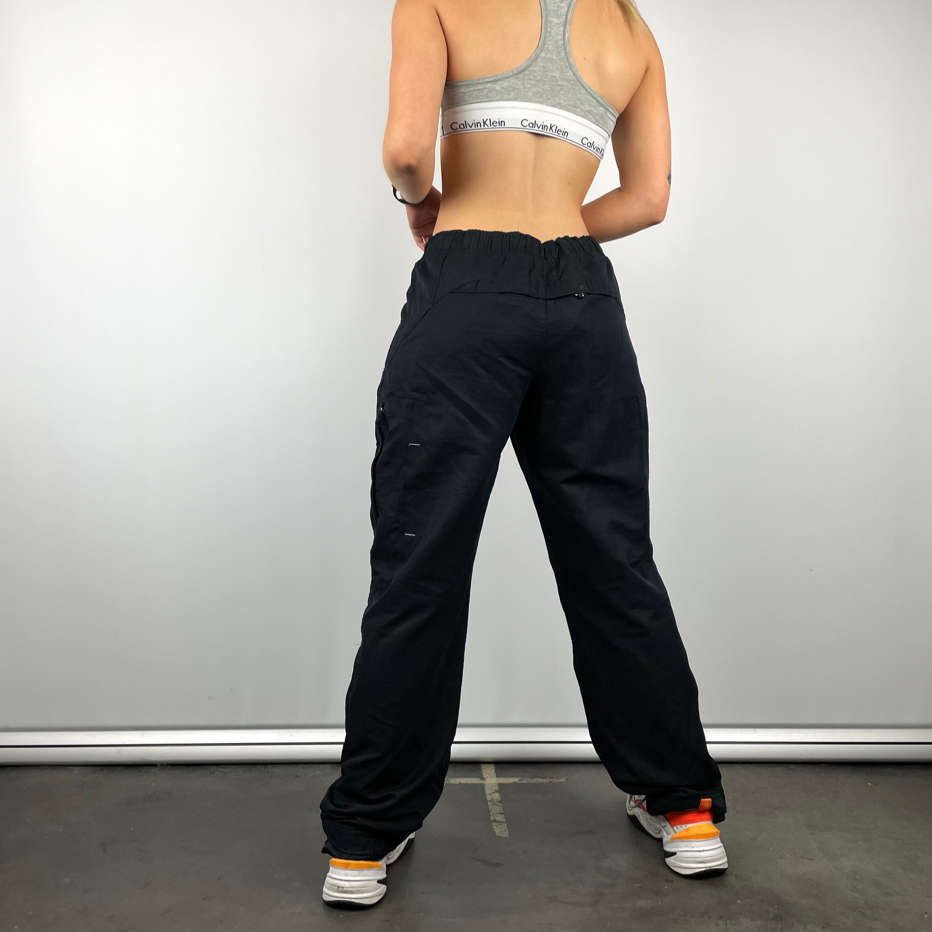 Nike Black Embroidered Swoosh Track Pants (XL) – Jamie Online Vintage