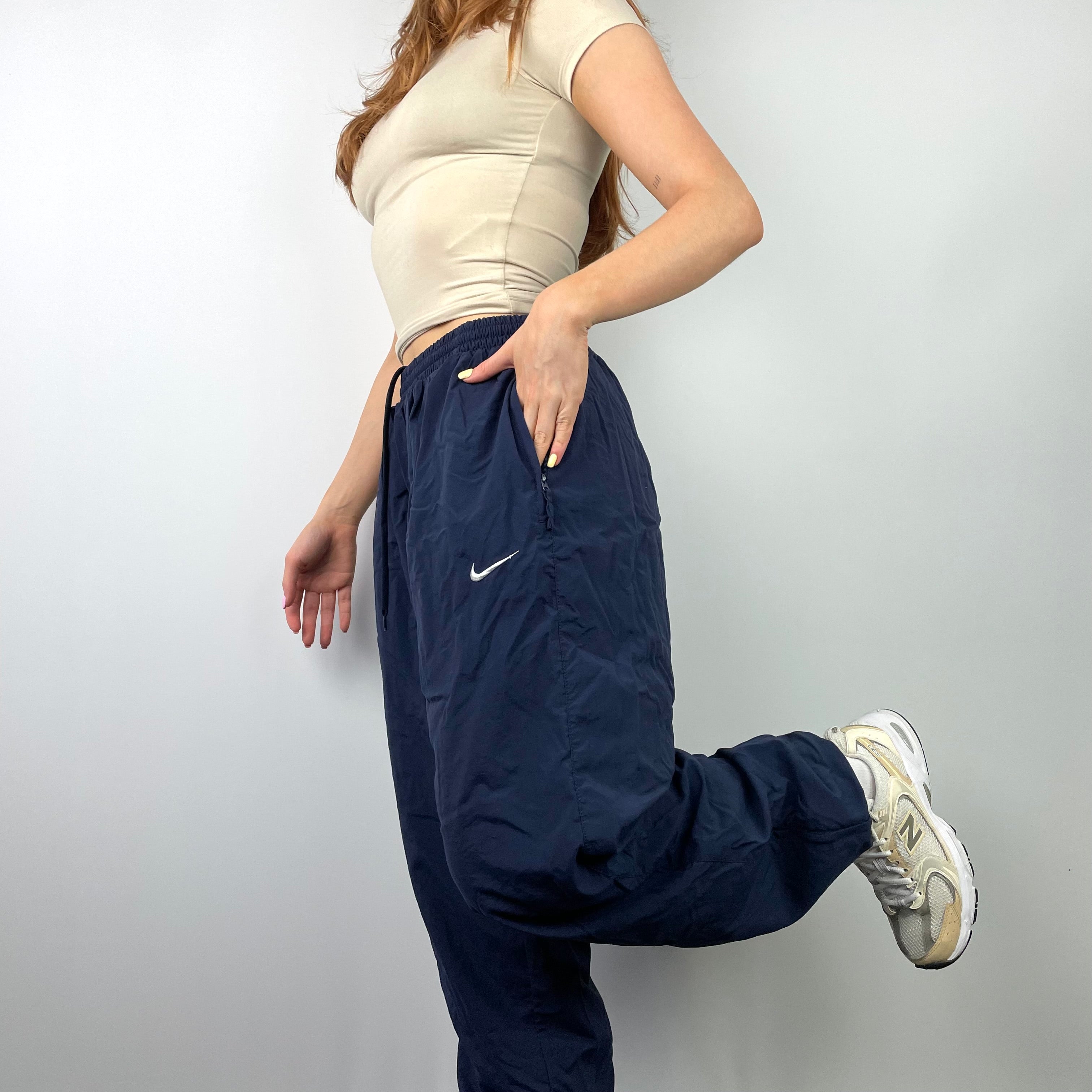 Nike Navy Joggers Vintage NIKE Mens Tracksuit Trousers Joggers