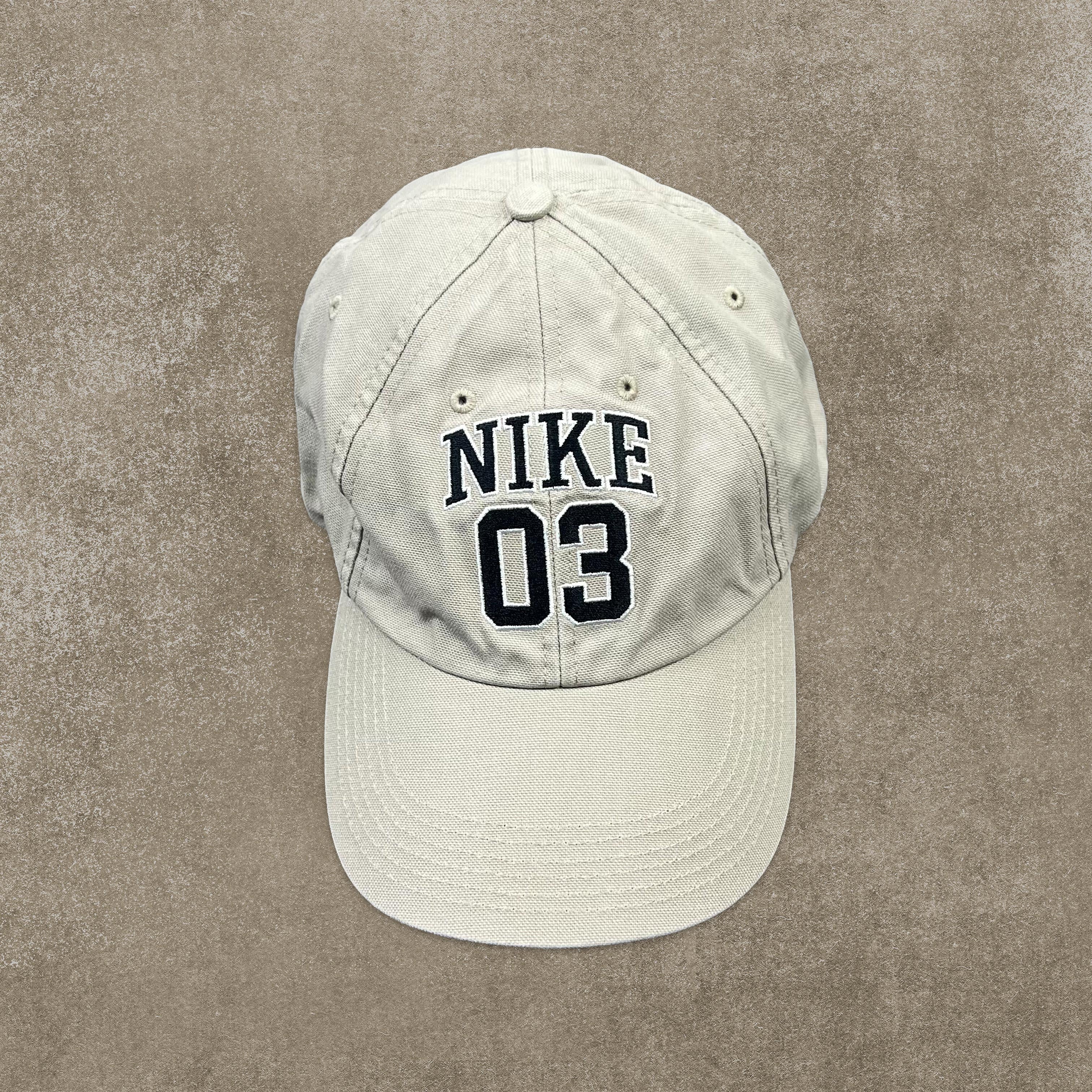 Nike Cream Embroidered Spell Out Cap