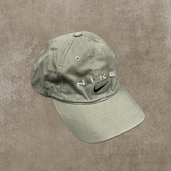 Nike RARE Sage Green Embroidered Spell Out Cap