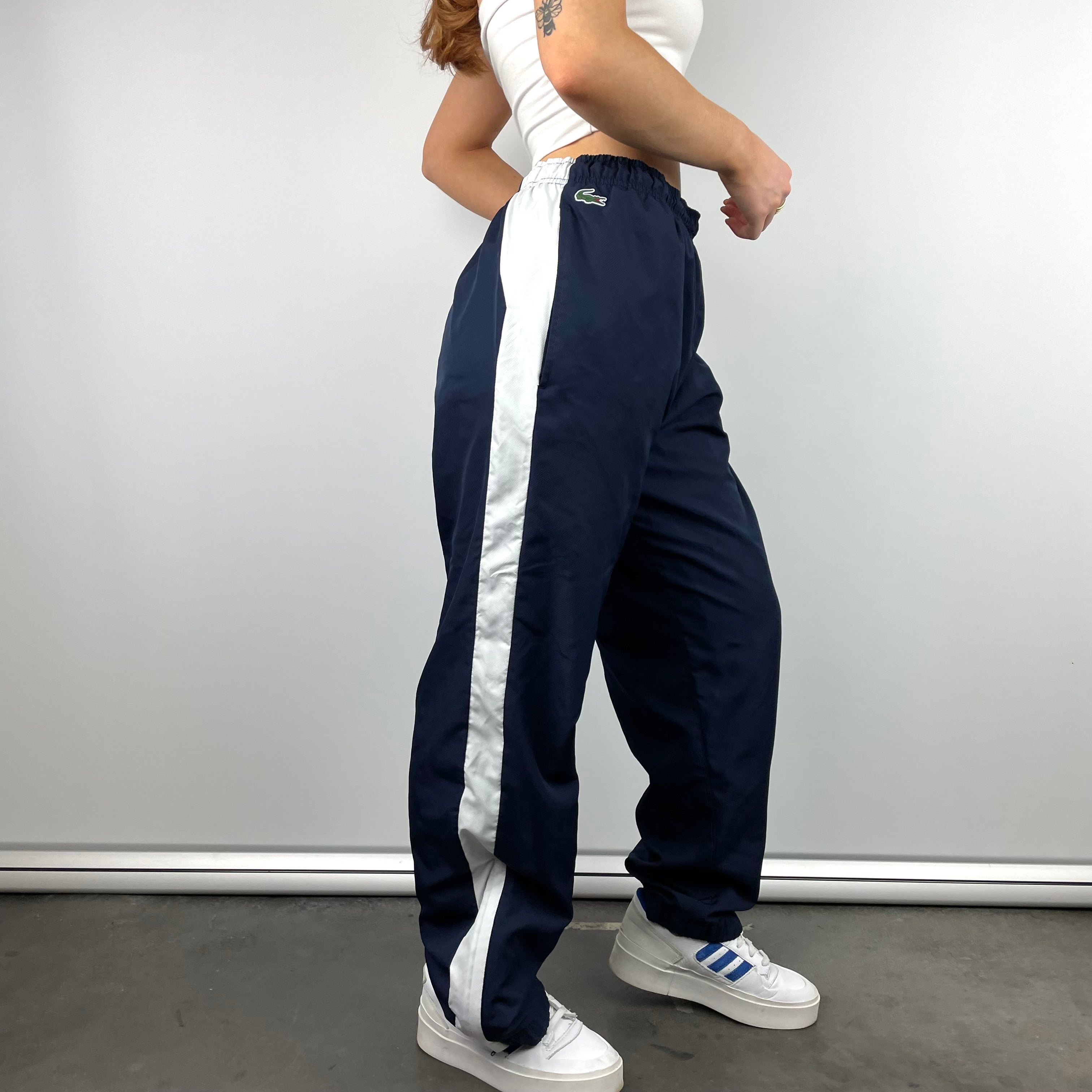 Lacoste Navy Embroidered Logo Track Pants (XL)