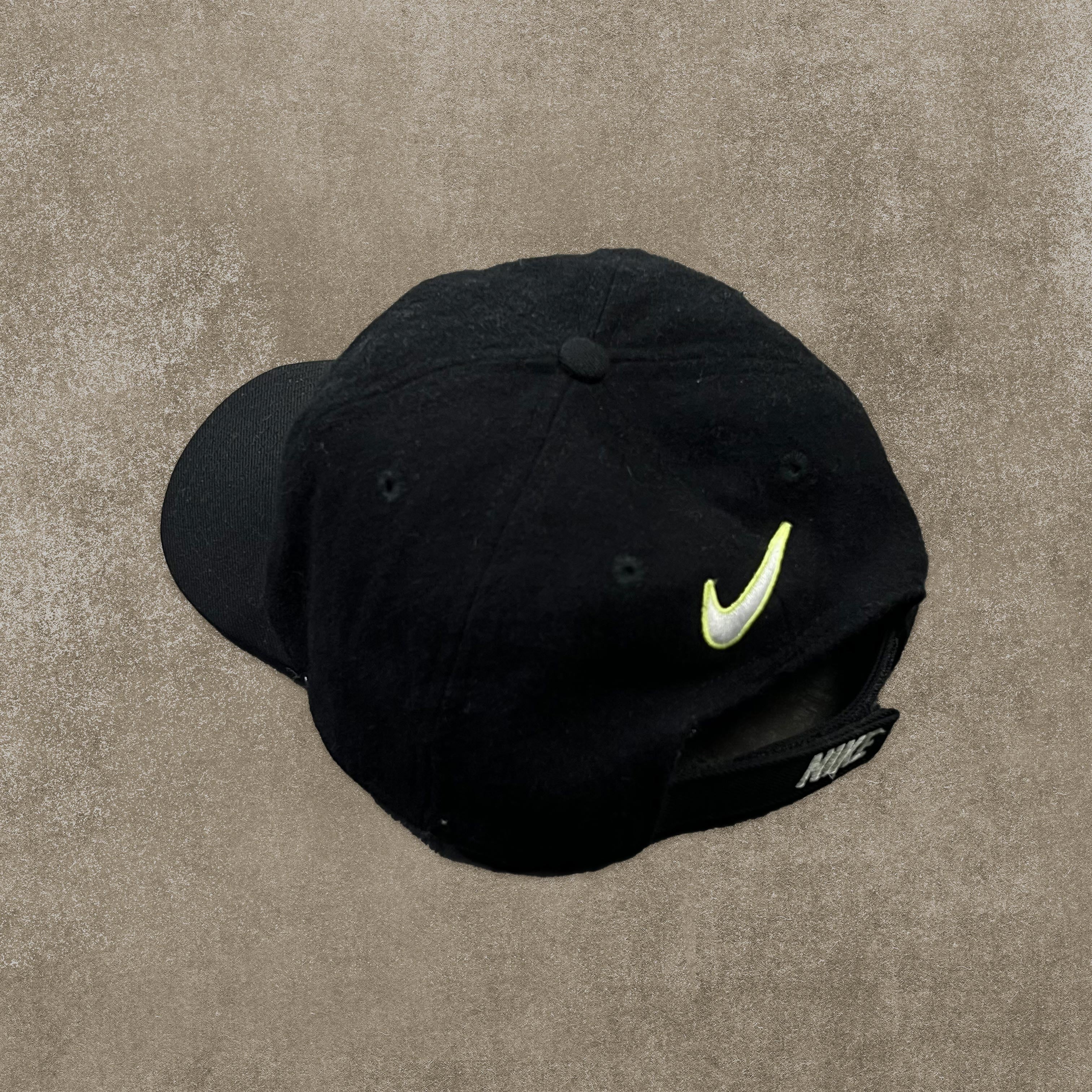 Nike X Borussia Dortmund RARE Black Embroidered Spell Out Cap