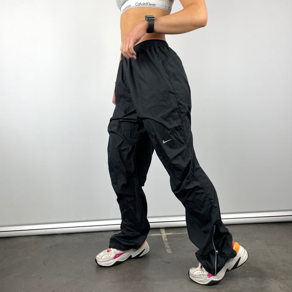 Nike Black Swoosh Track Pants (M)