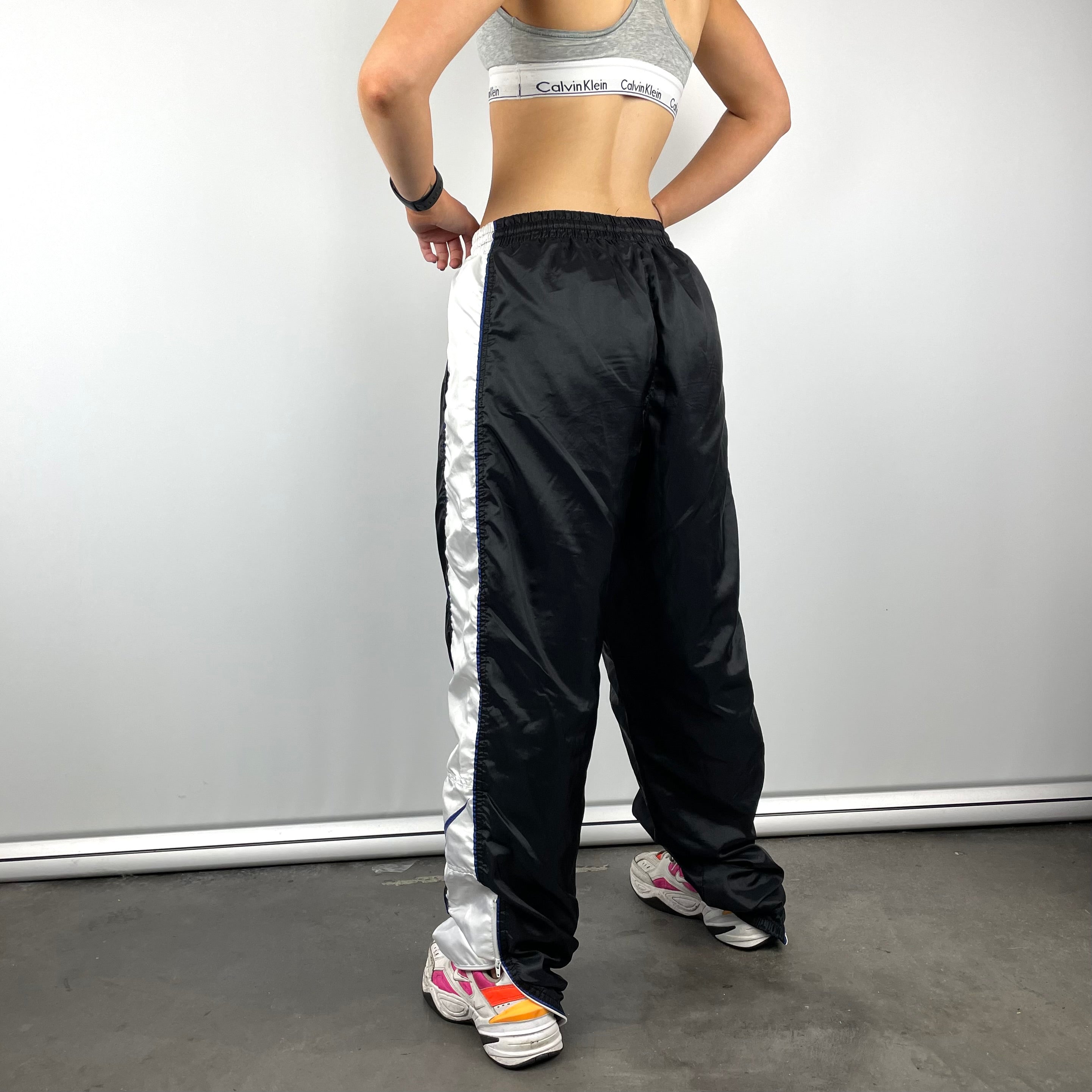 Nike Black Embroidered Swoosh Track Pants (M)