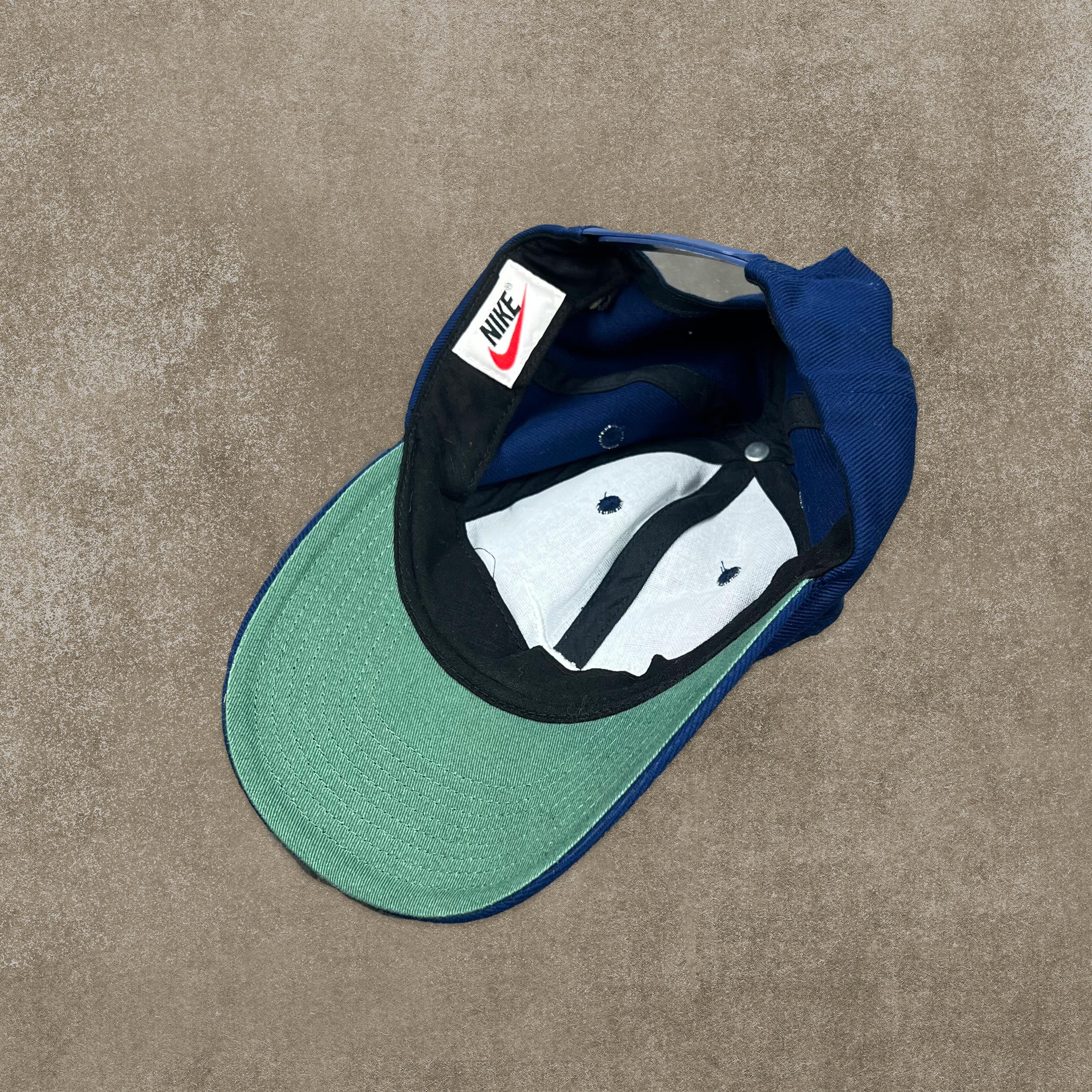 Nike RARE Navy Embroidered Swoosh Cap