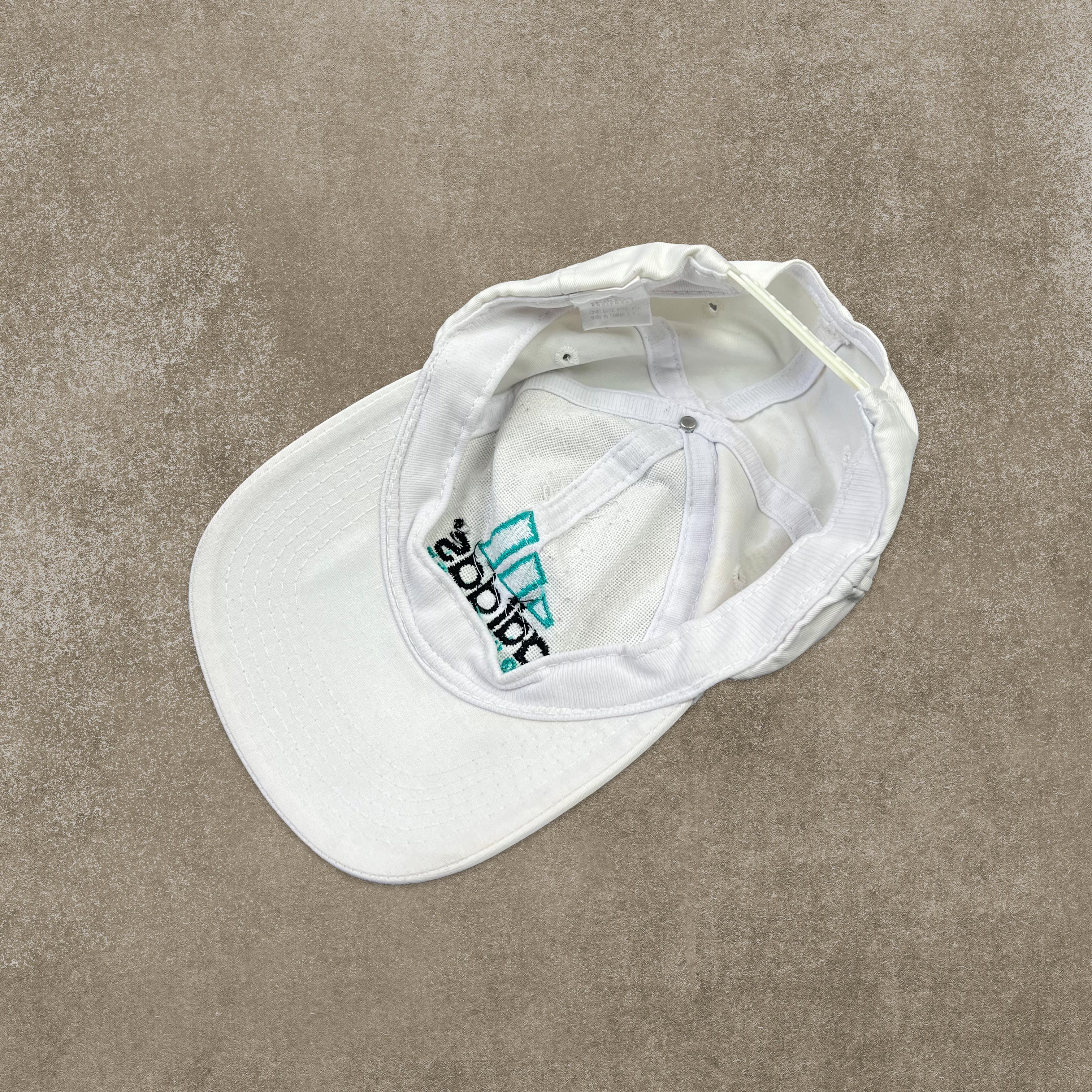 Adidas Equipment RARE White Embroidered Spell Out Cap