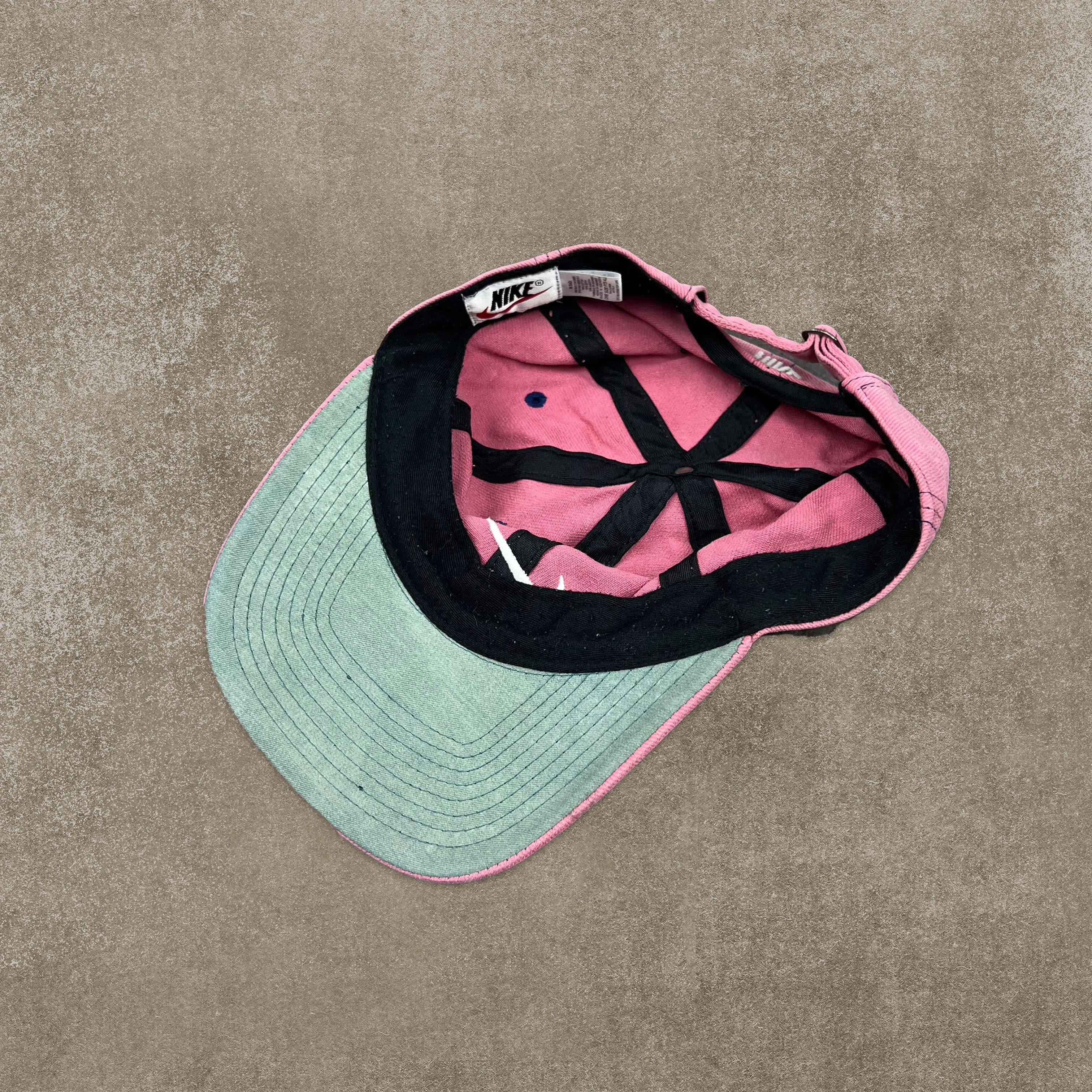 Nike RARE Baby Pink Embroidered Spell Out Cap