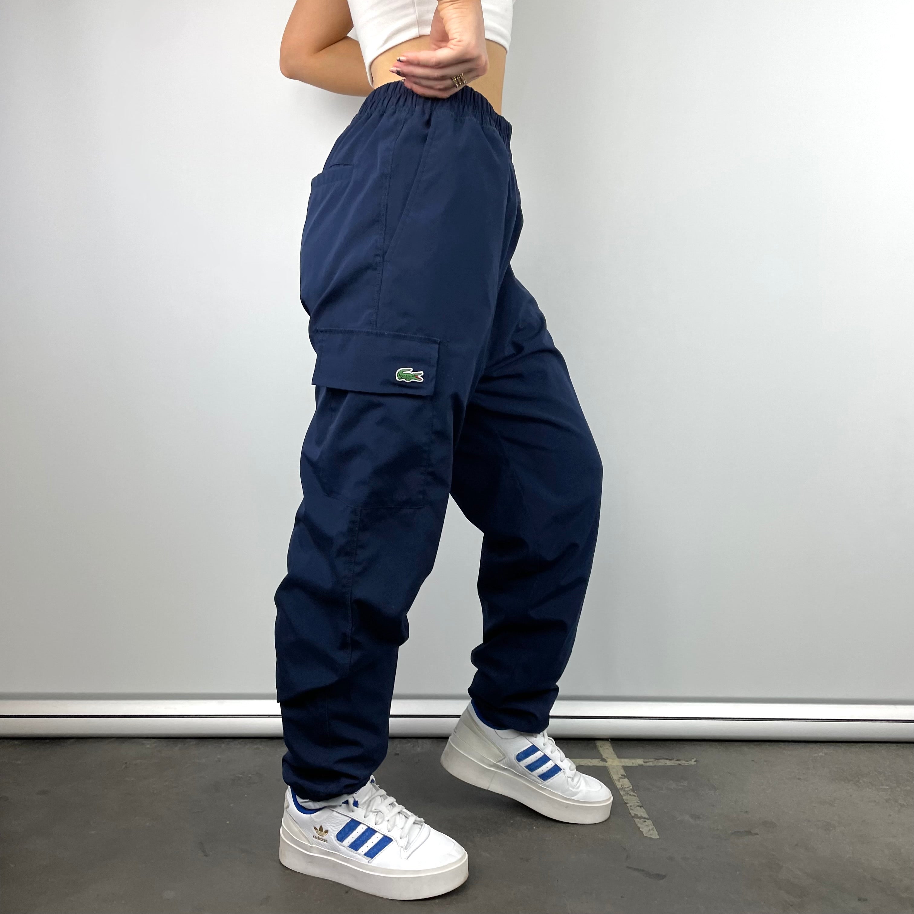 Lacoste Navy Embroidered Logo Track Pants (L)