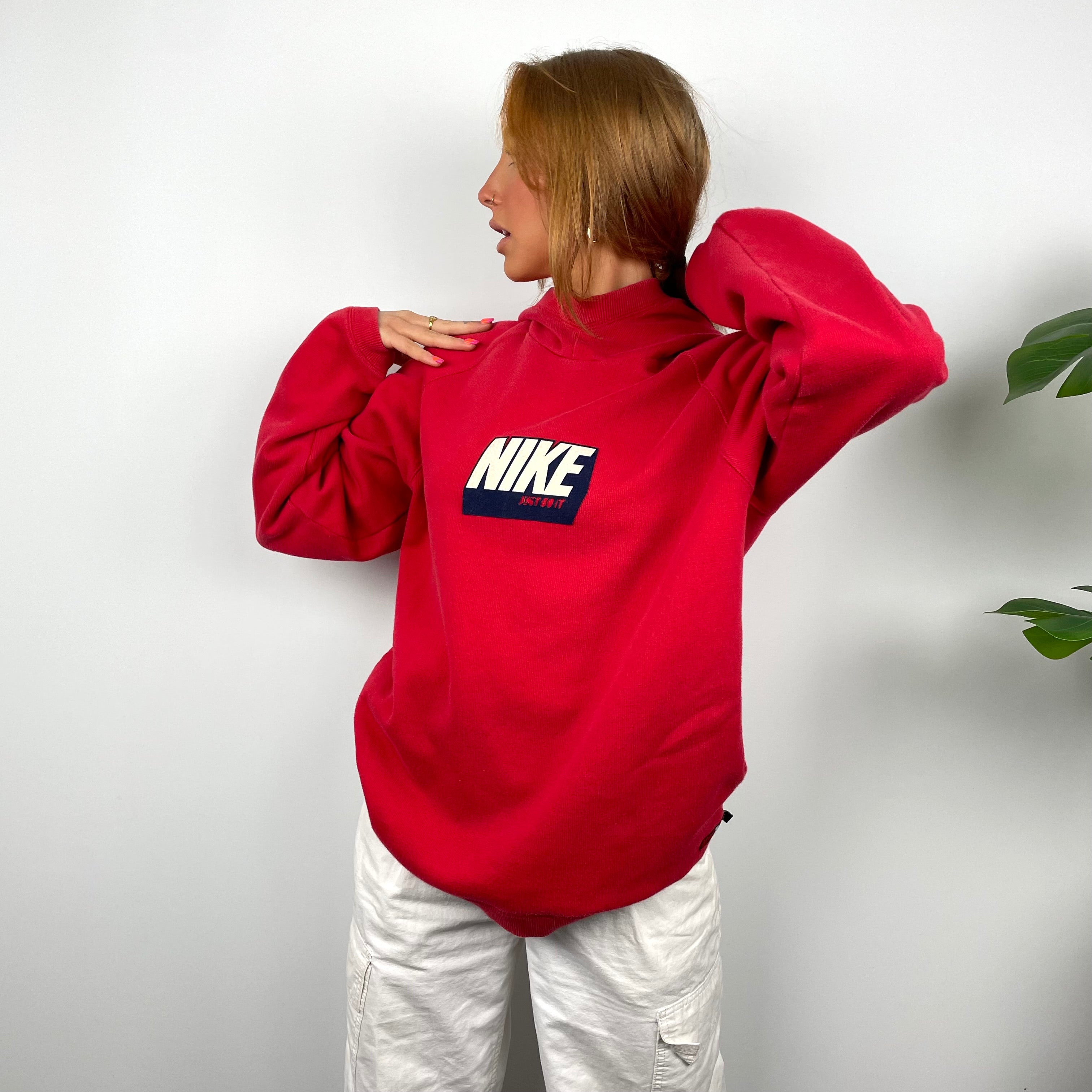 Nike RARE Red Spell Out Hoodie (M)